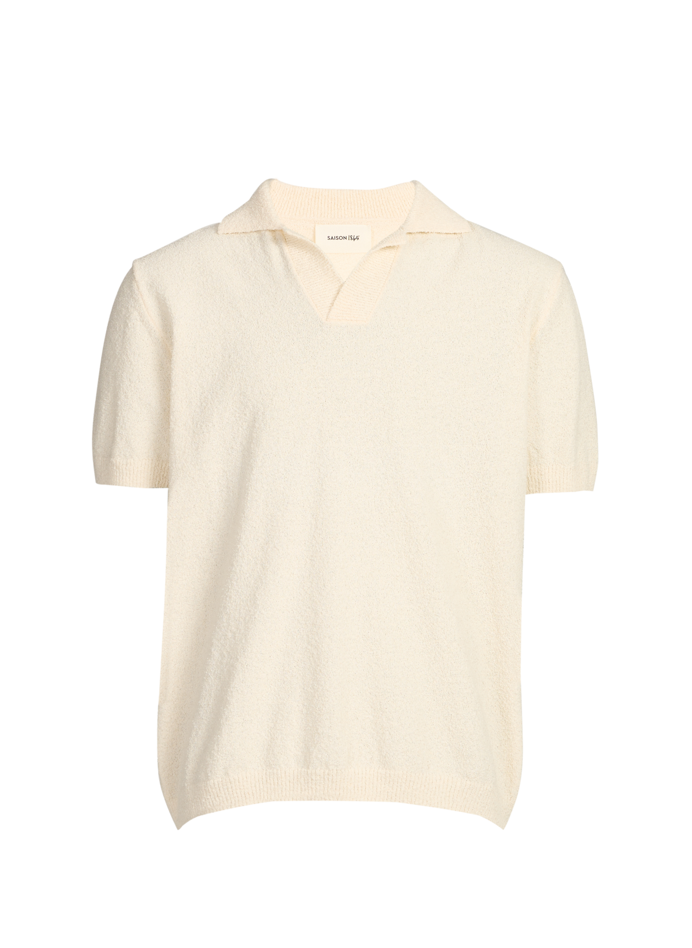 Short-sleeved blended cotton Hula polo SAISON 1865 Beige