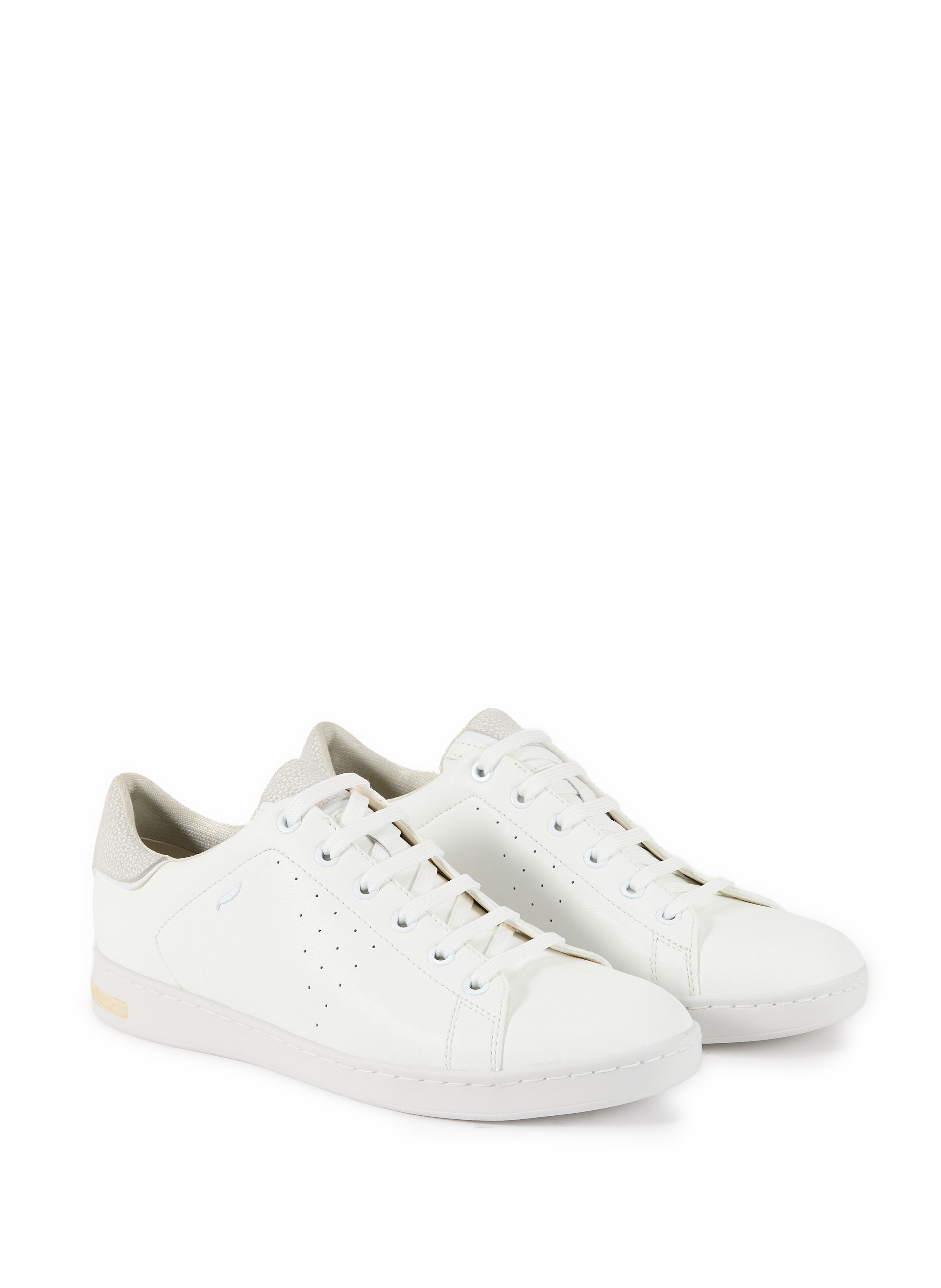 Baskets en cuir mélangé GEOX Blanc