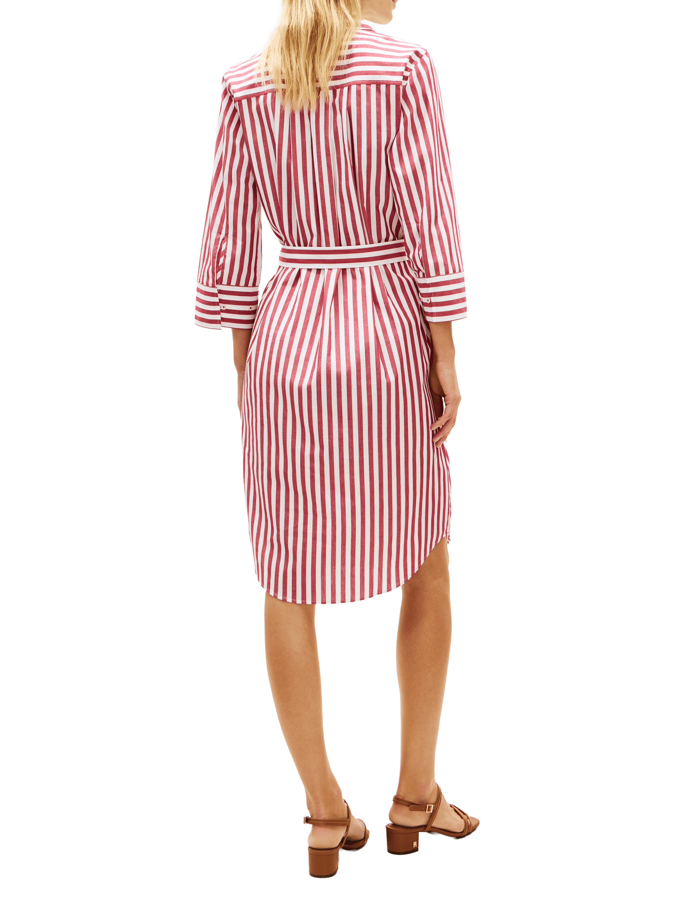 Striped cotton midi dress  TOMMY HILFIGER Multicolour