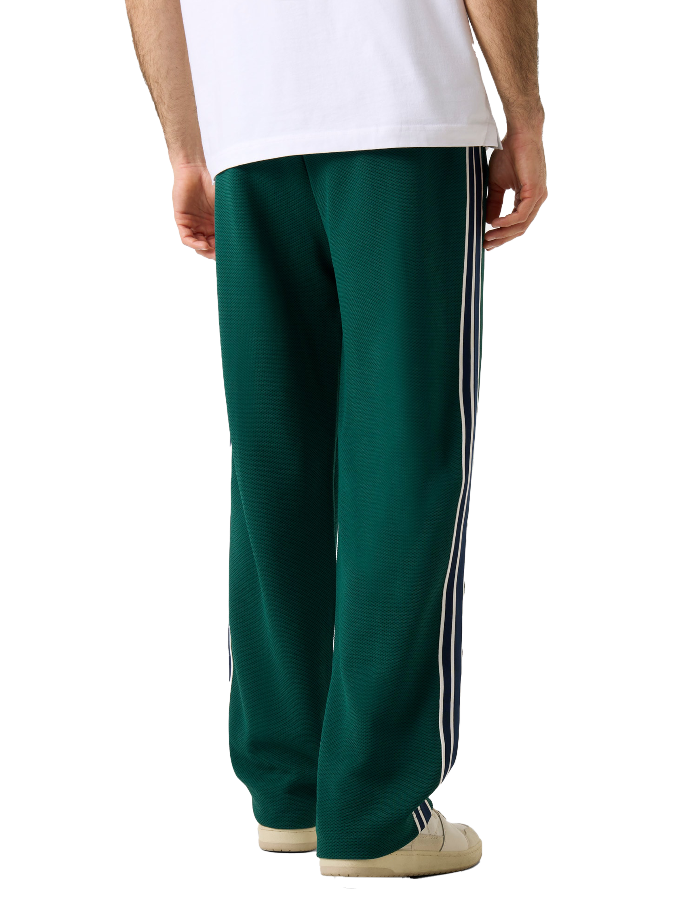 Straight mesh track pants GUESS Green