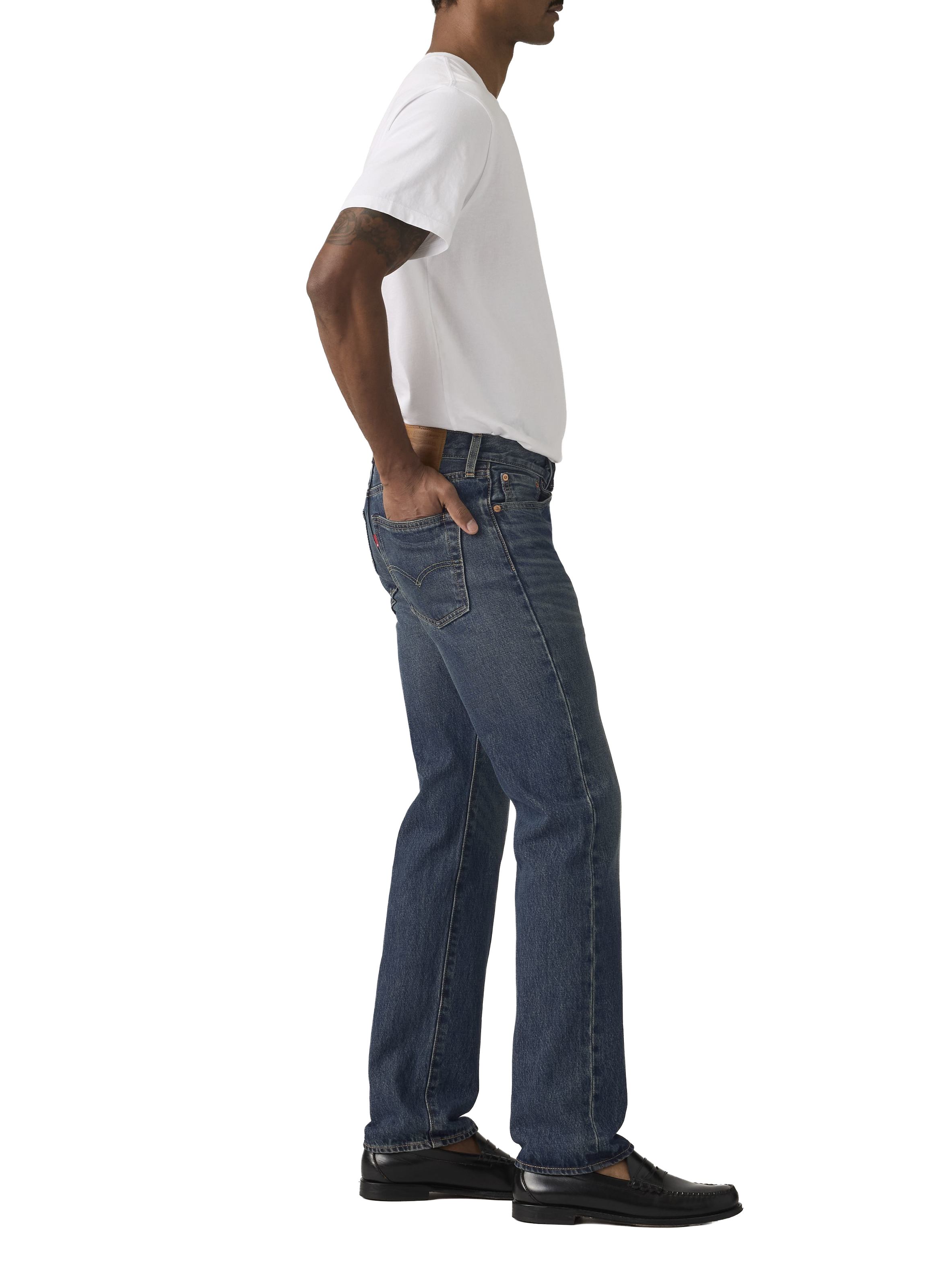 501 straight leg jeans in cotton LEVI'S Blue