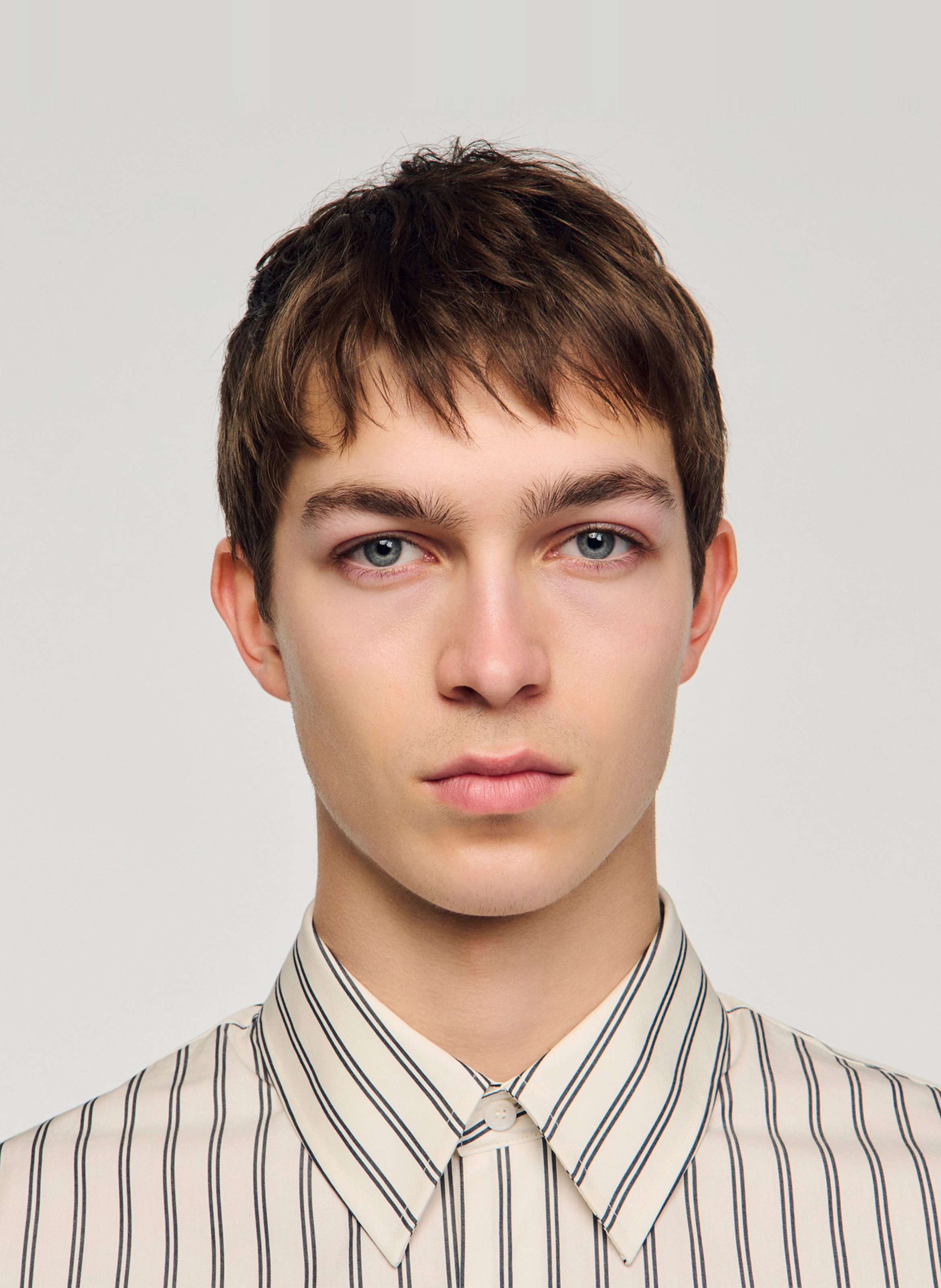 Chemise à rayures SANDRO Blanc