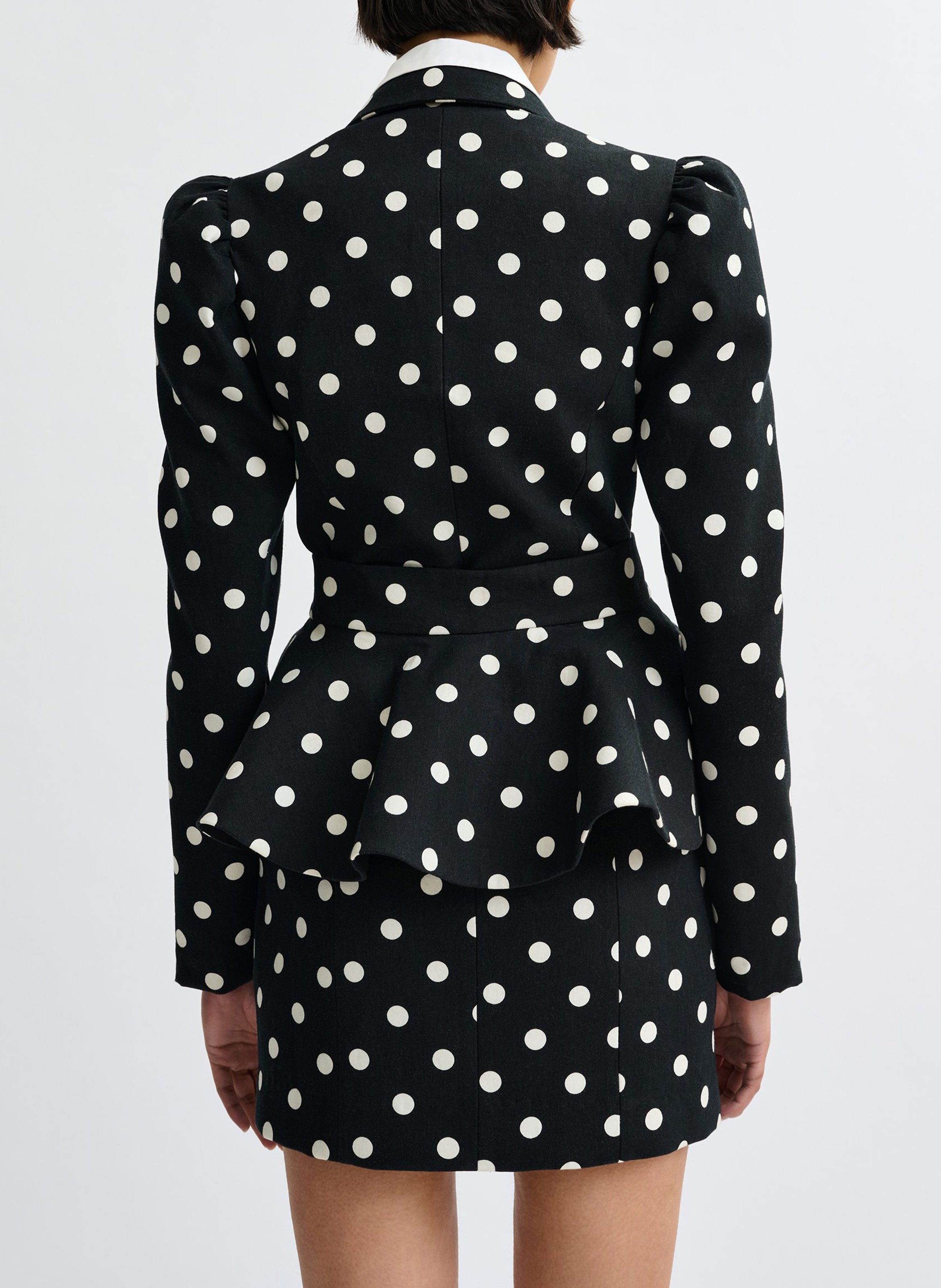 Robe blazer en coton imprimé juliette ESSENTIEL ANTWERP Blanc