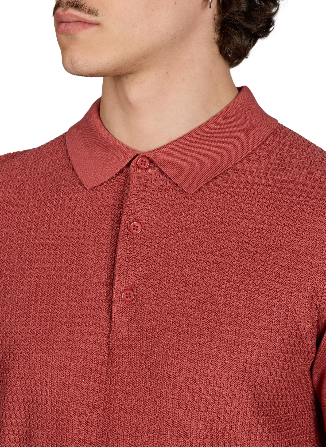 Short-sleeved ribbed cotton polo STRELLSON White