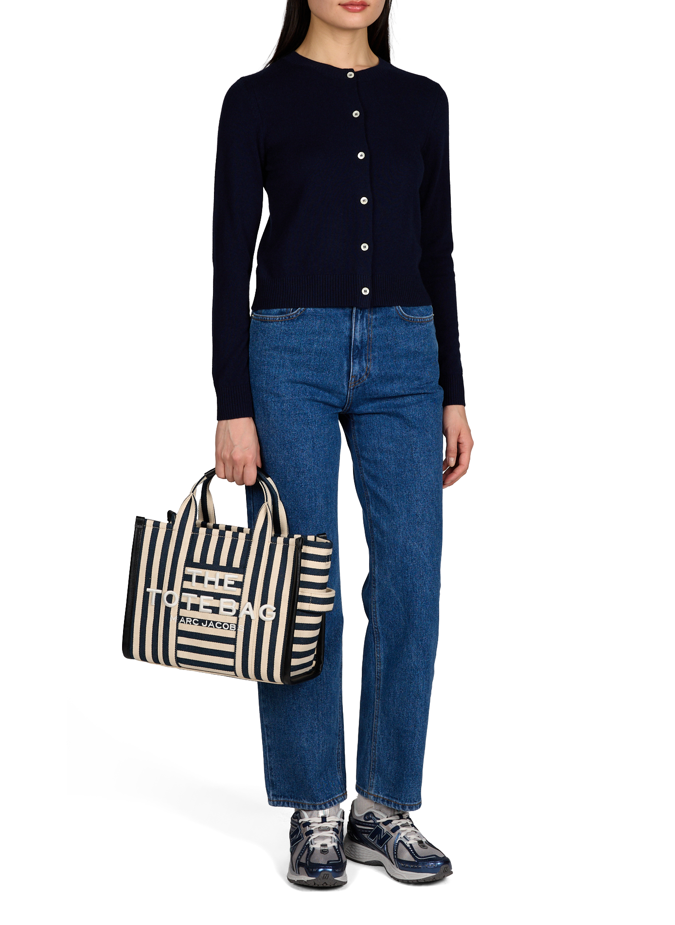 Cardigan col rond boutonné uni DUNST Bleu