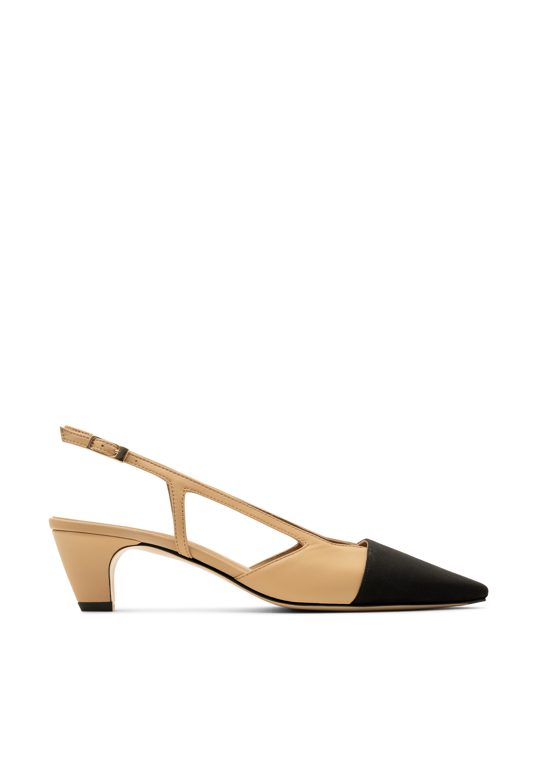 Sling back orso en nappa PARALLELE Beige