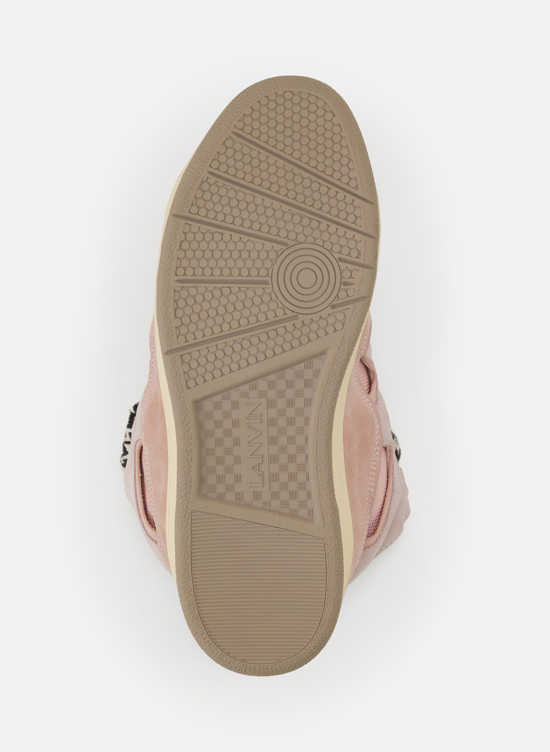Sneakers curb en cuir LANVIN Rose