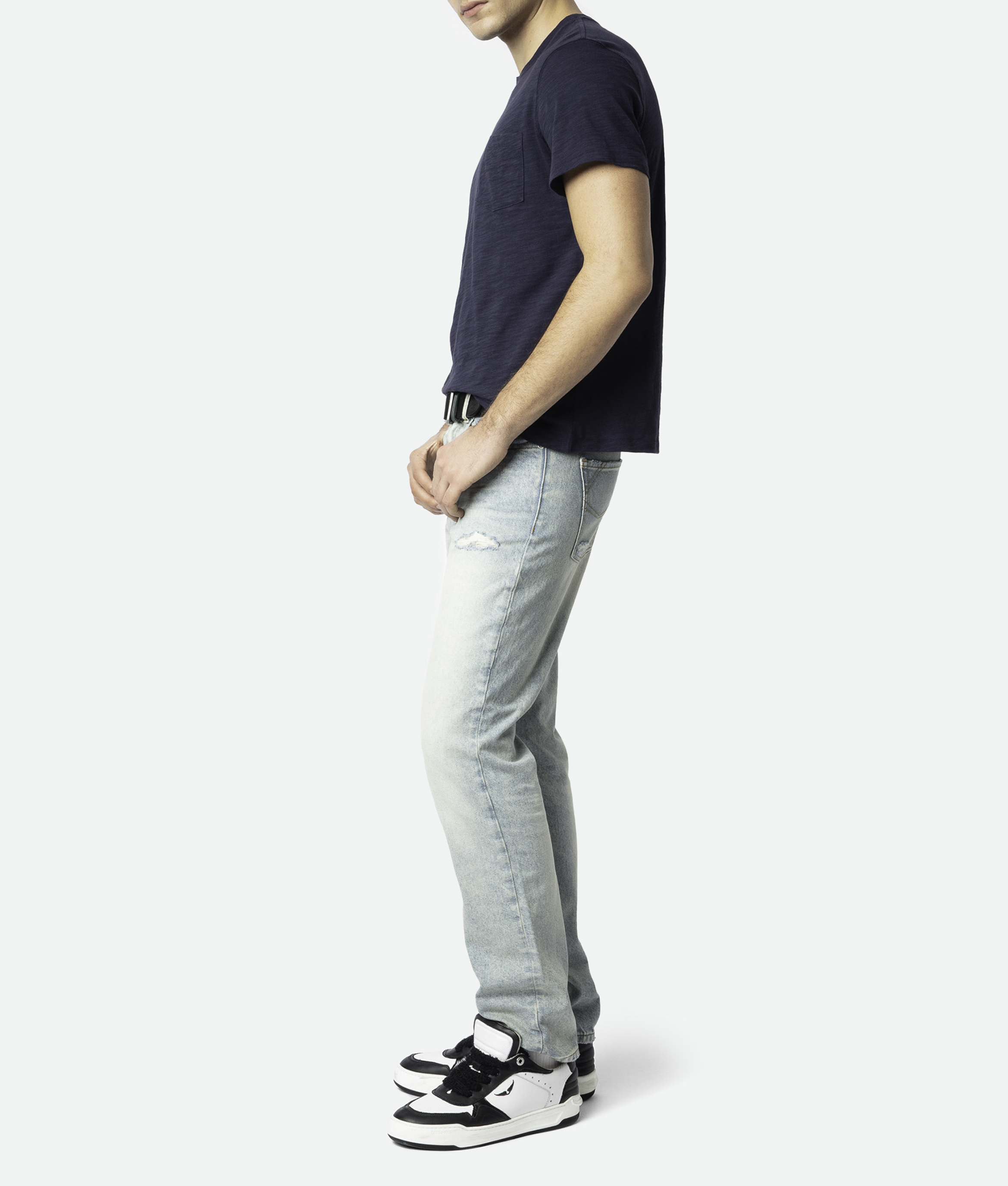 Jean droit en coton mélangé john ZADIG&VOLTAIRE Blauw