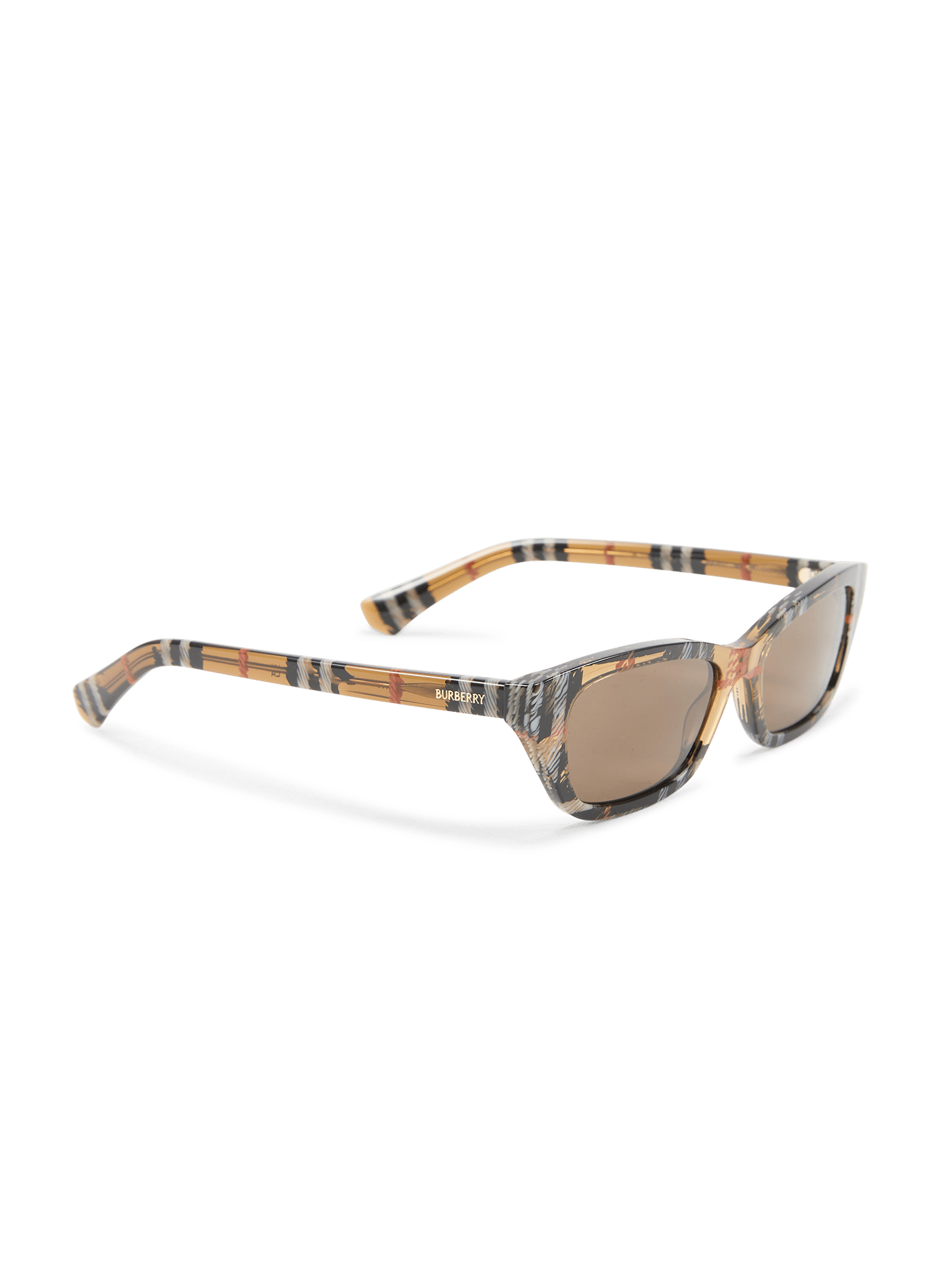 Rechteckige Sonnenbrille BURBERRY Braun