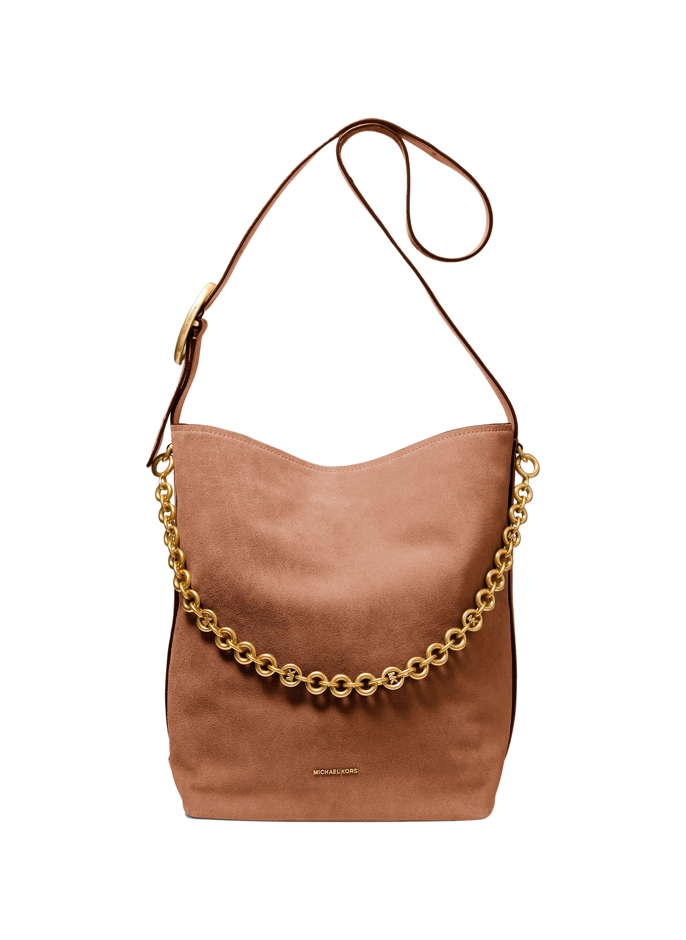 Nolita Bucket Bag with Adjustable Leather Shoulder Strap MICHAEL KORS Brown