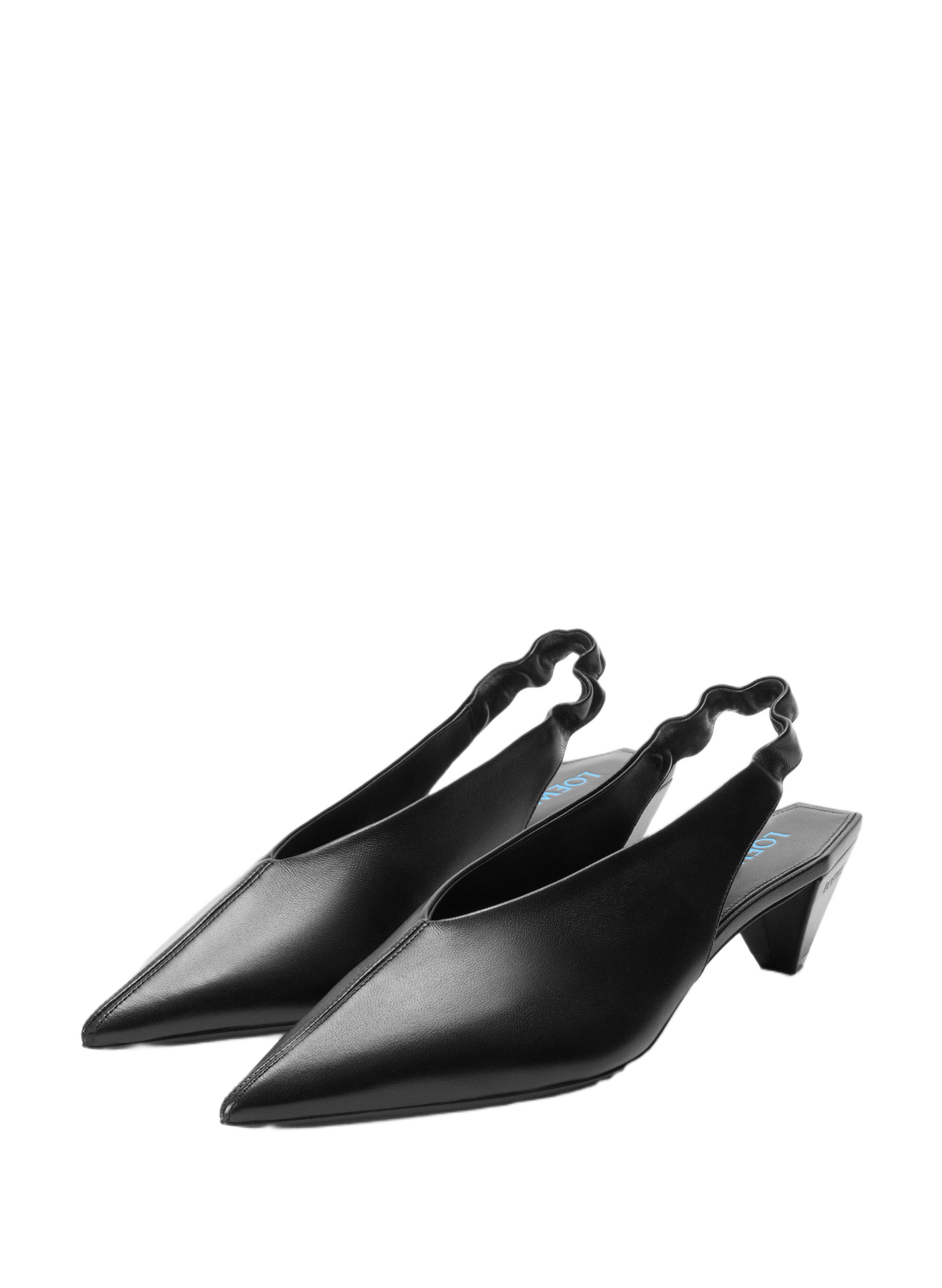 Zapatos slingback Origami Cubic de cuero de cordero LOEWE Negro