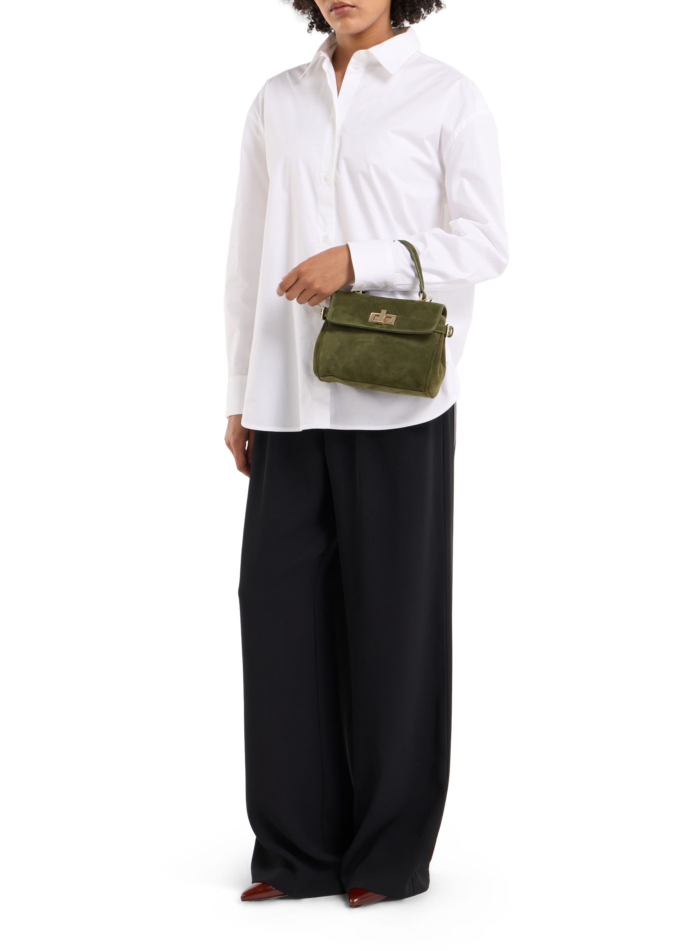 Sac à main en cuir SAISON 1865 Kaki