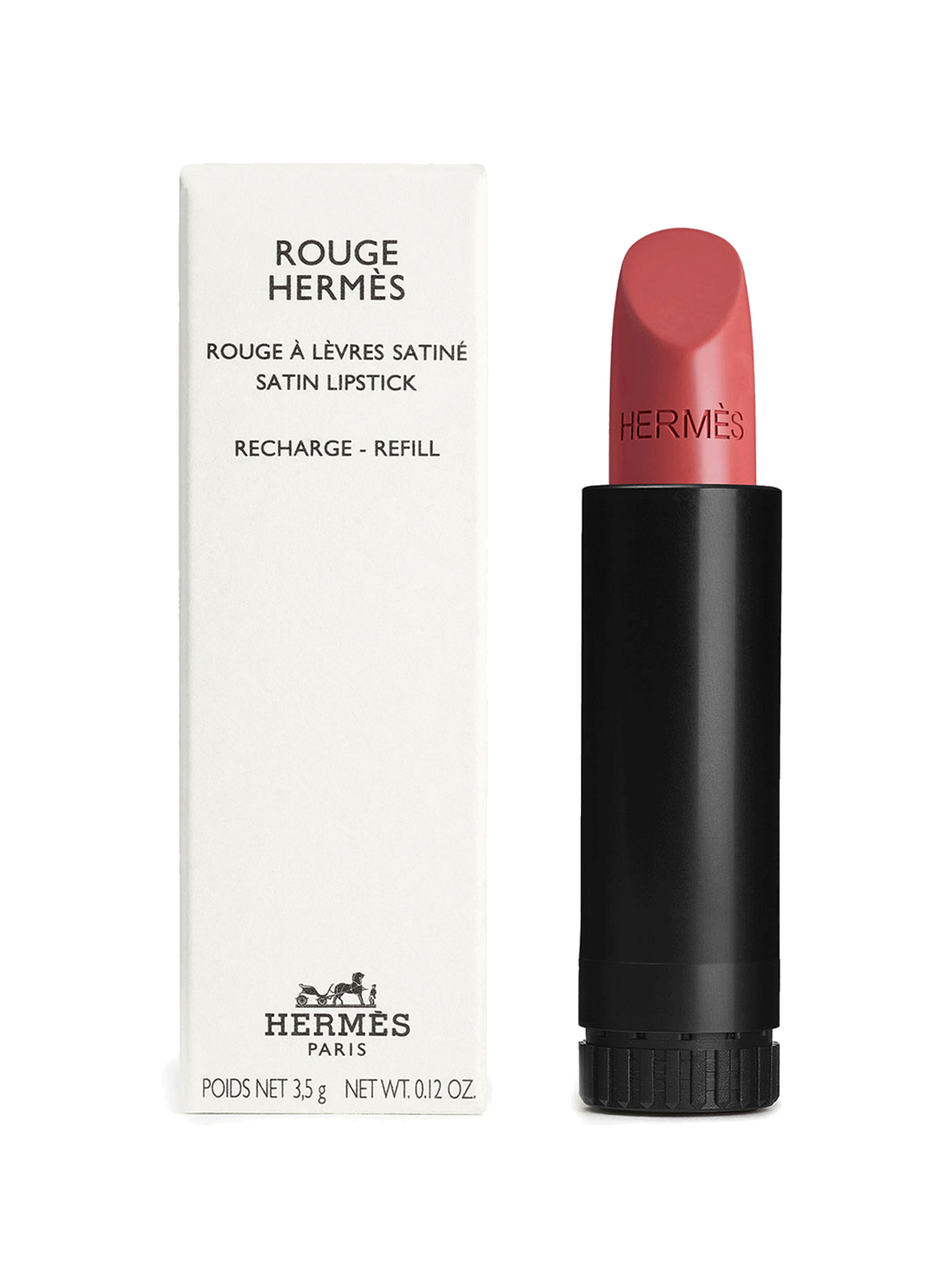 Rouge Hermès, recharge rouge à lèvres satiné HERMÈS 21 - rose Épicé