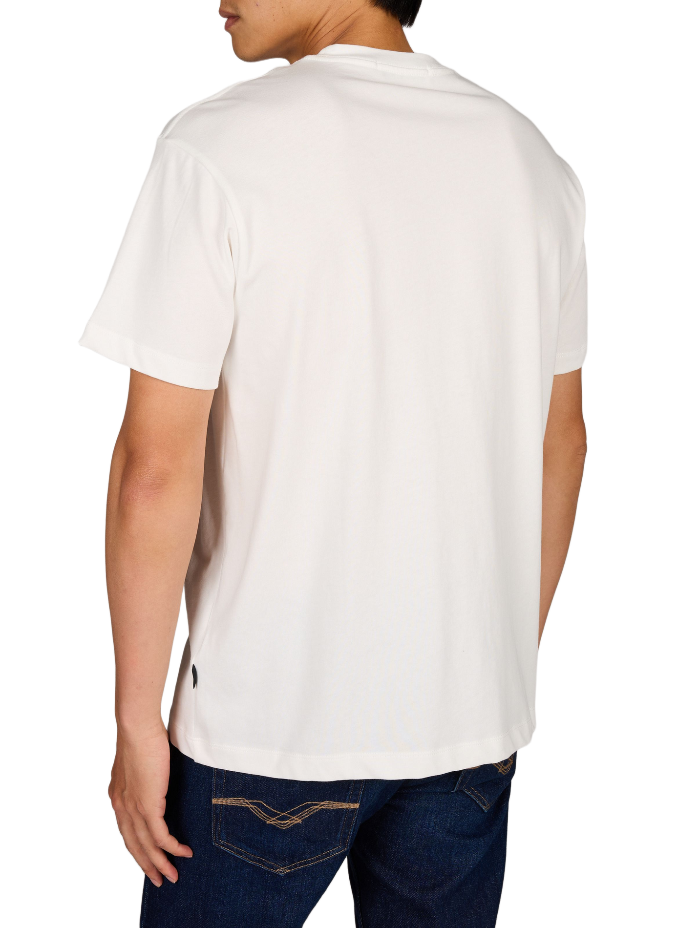 Gerade geschnittene Hose mit mittlerer Taille aus Baumwollmischung. REPLAY Blau