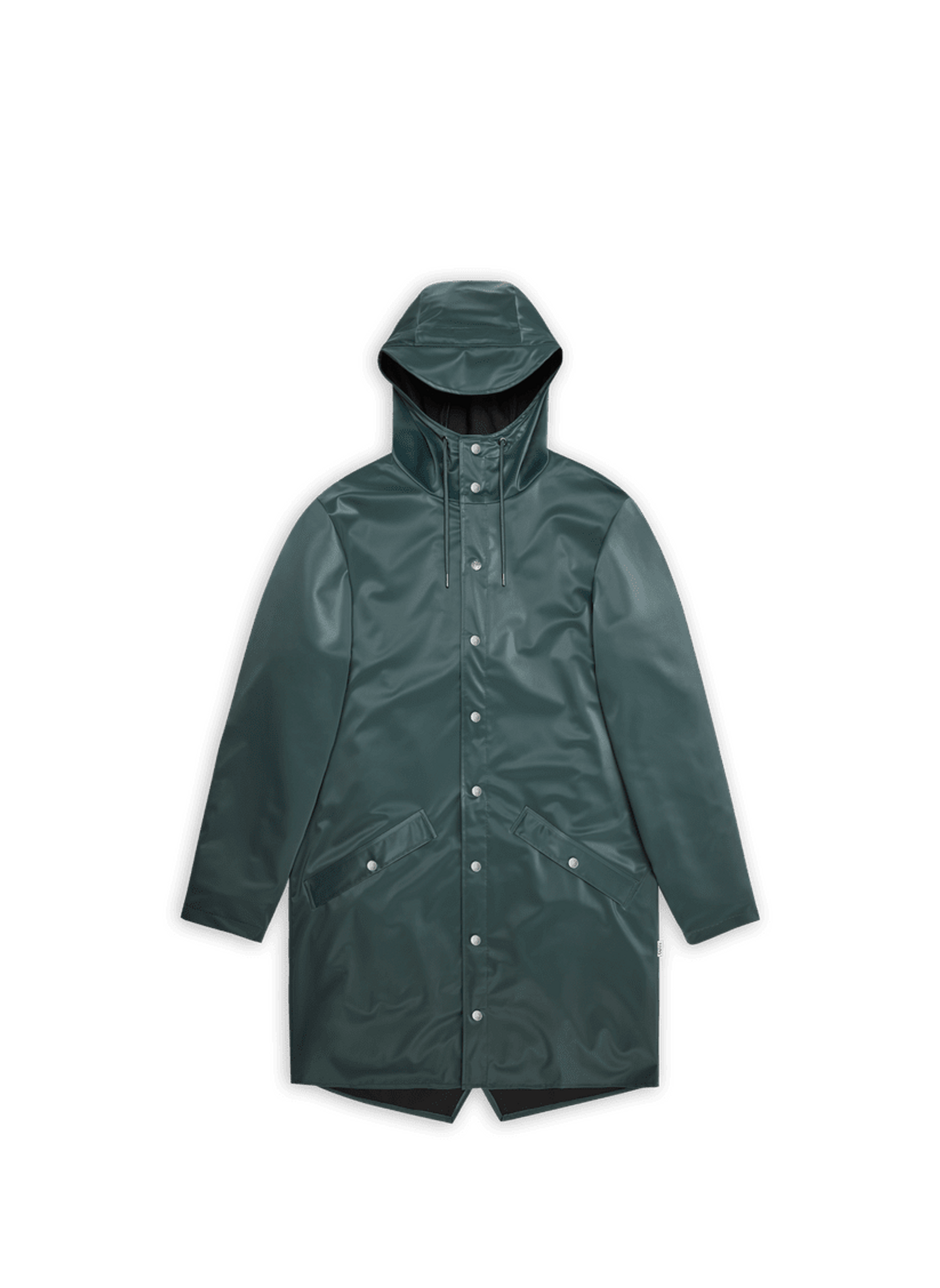 Imperméable droit à capuche RAINS Vert