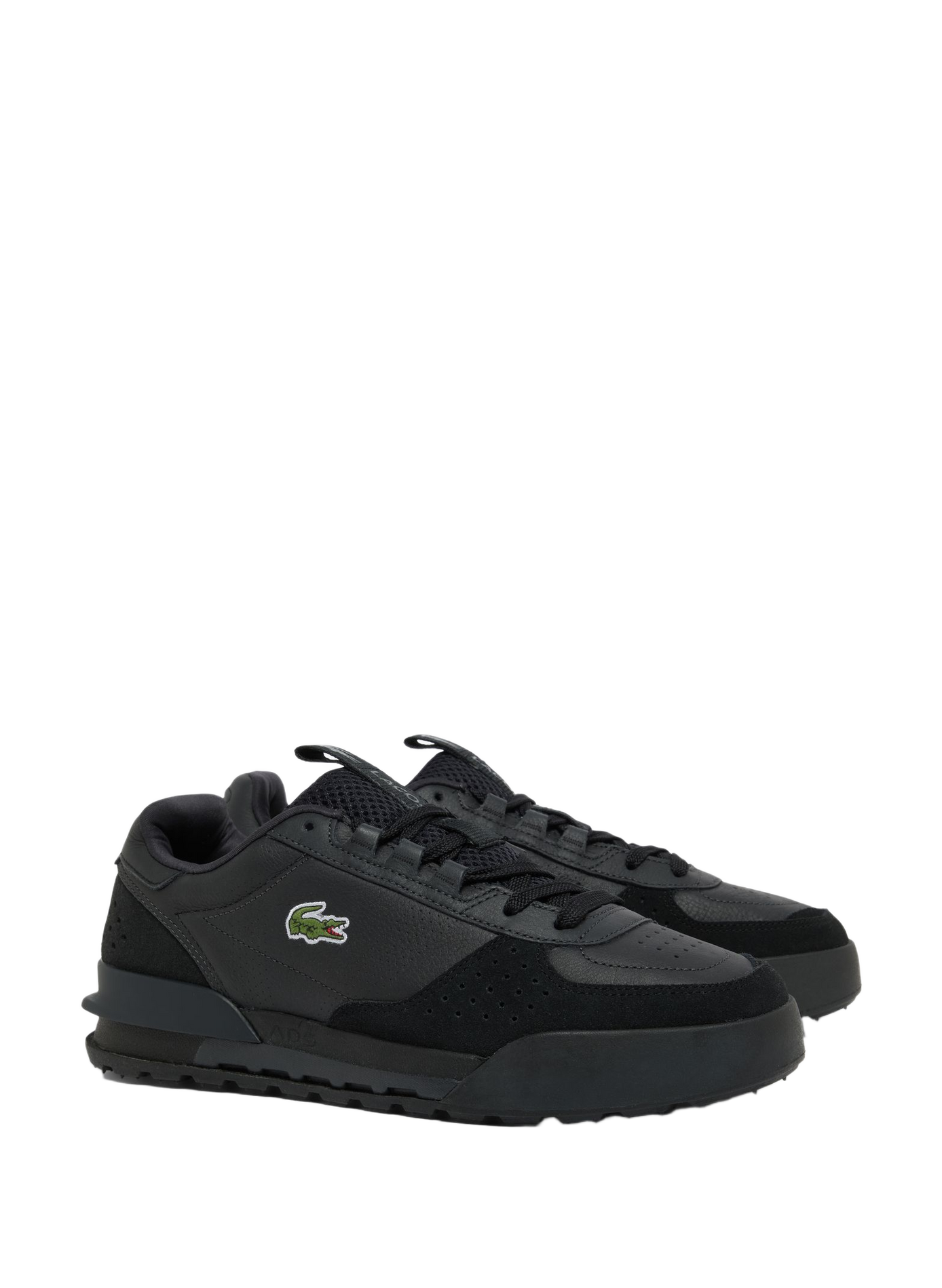 Sneakers in pelle mista LACOSTE Bianco
