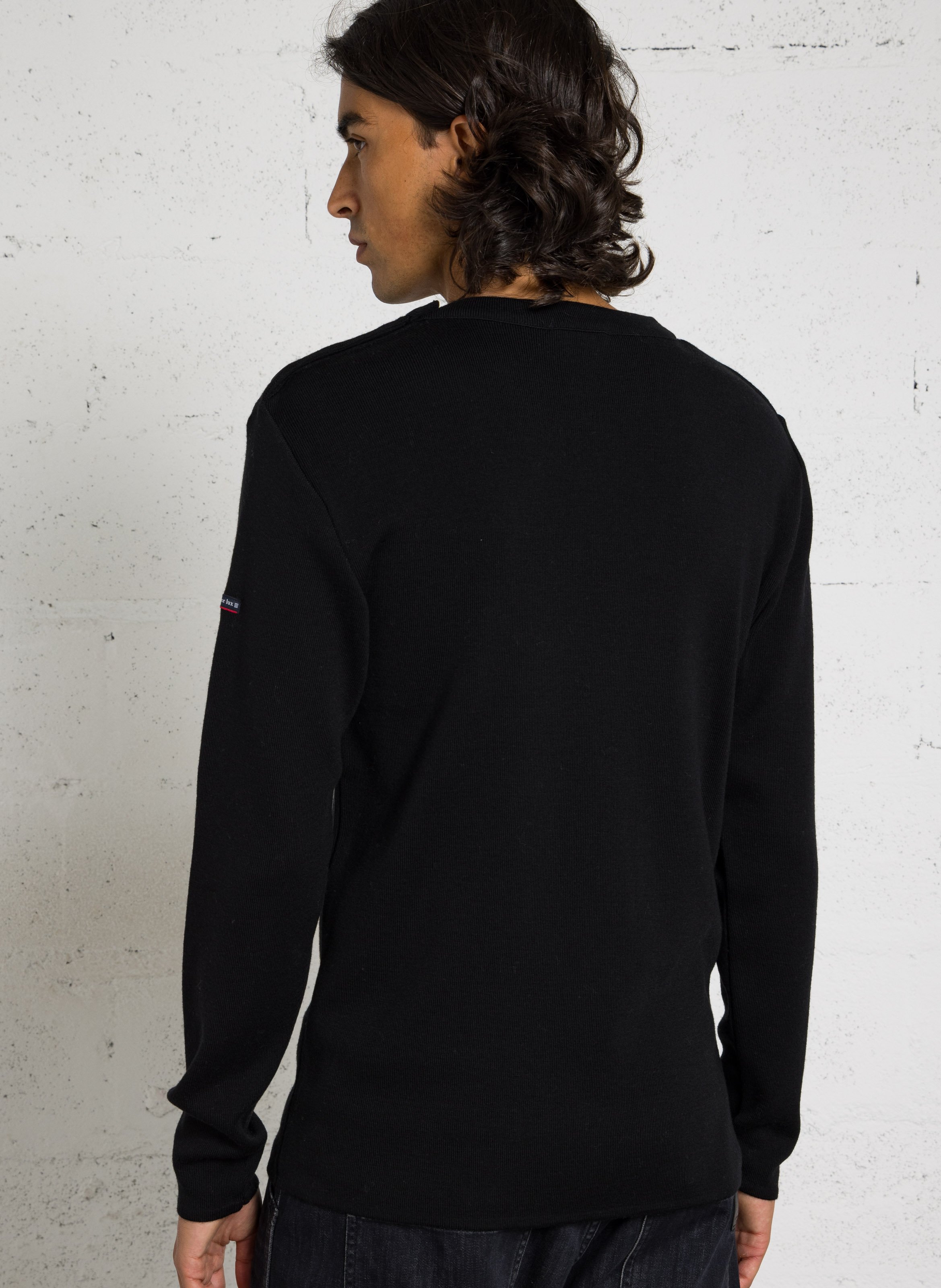 Pull droit en laine goulenez ARMOR-LUX Noir