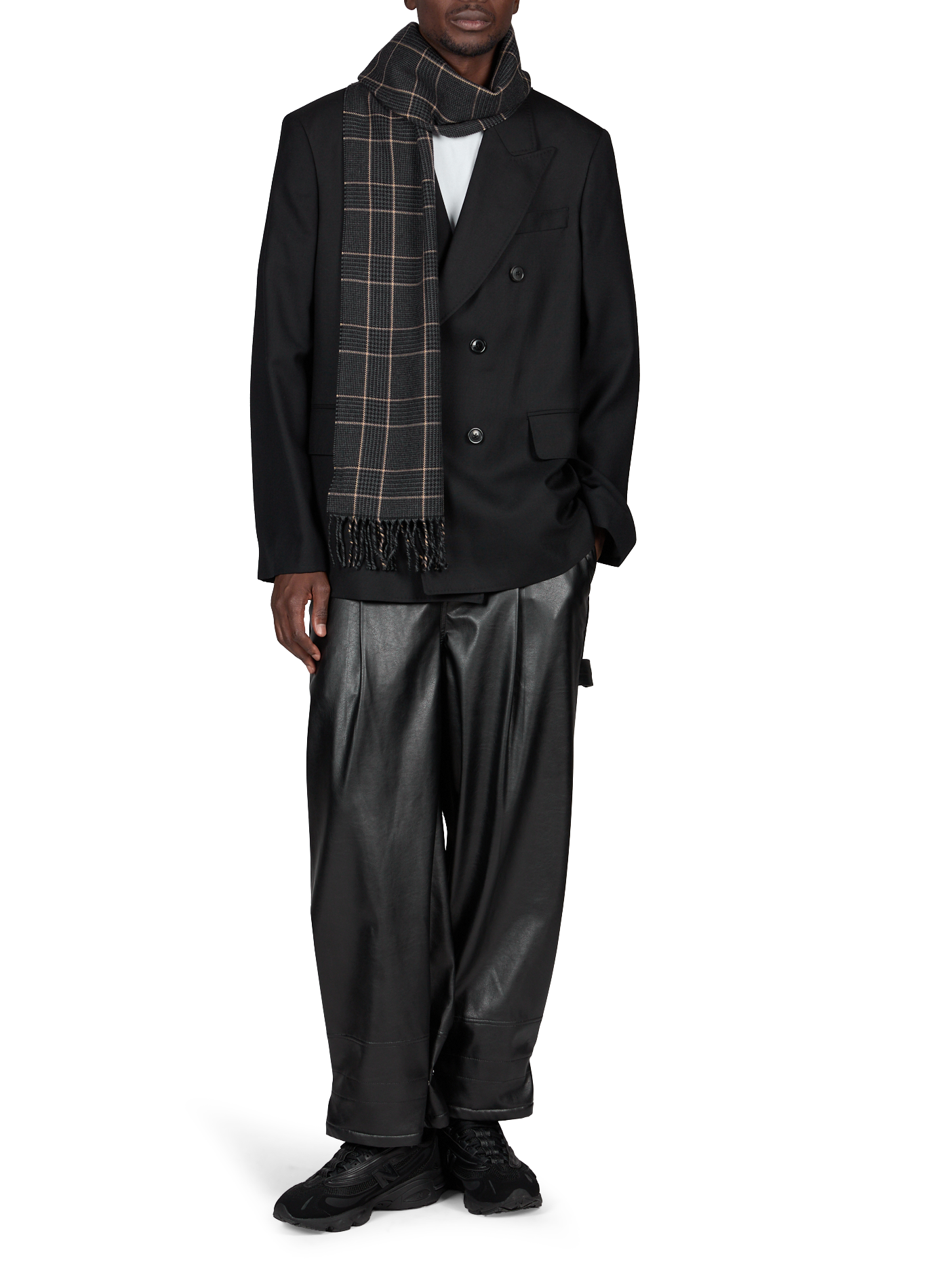 Echarpe en laine ETON Noir