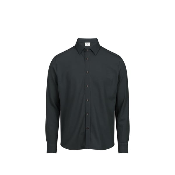 Chemise Jean Hydra droite col classique effet satiné Chemise Jean Hydra droite col classique effet satiné