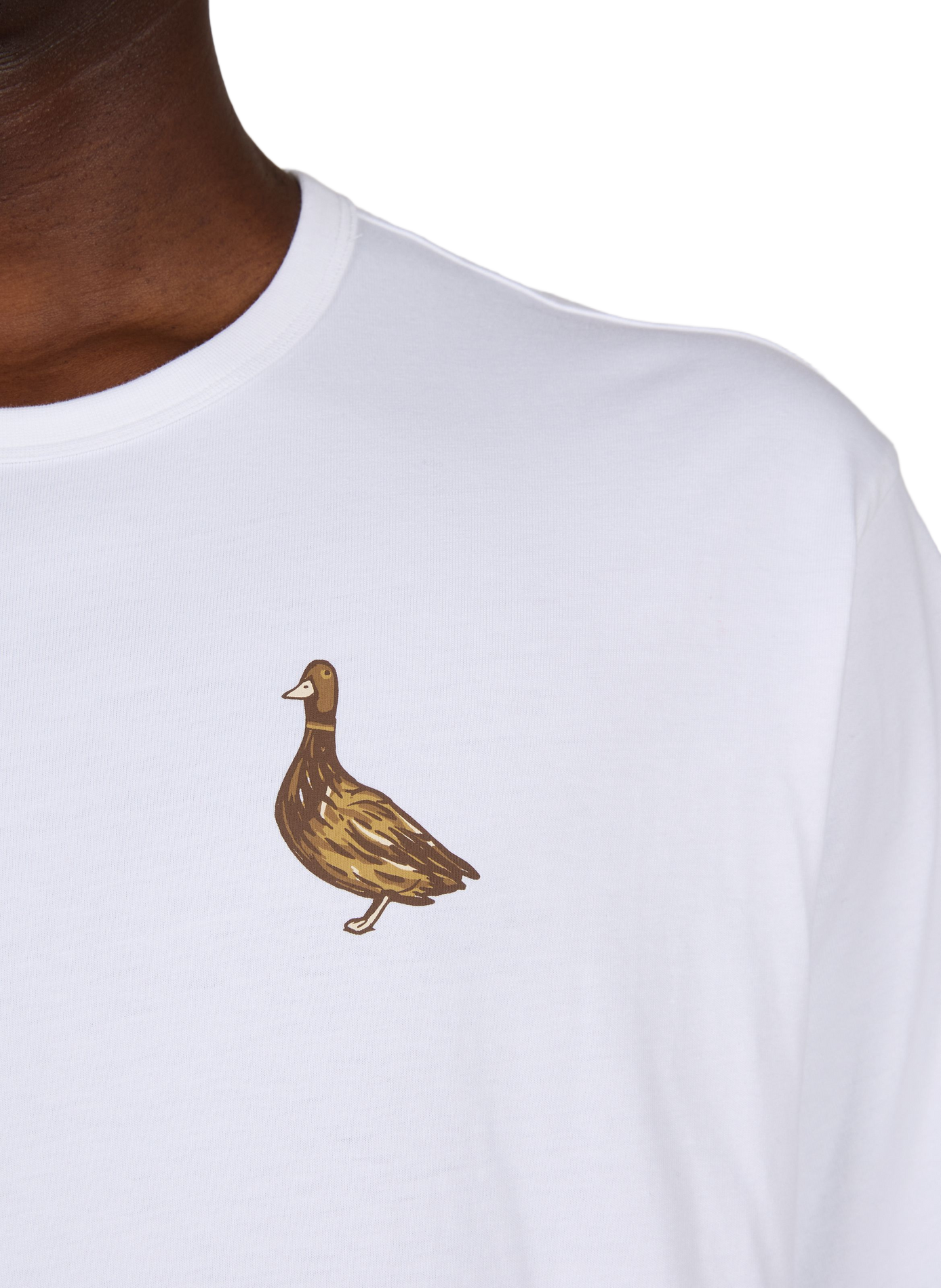 Oversized printed cotton T-shirt COLUMBIA White