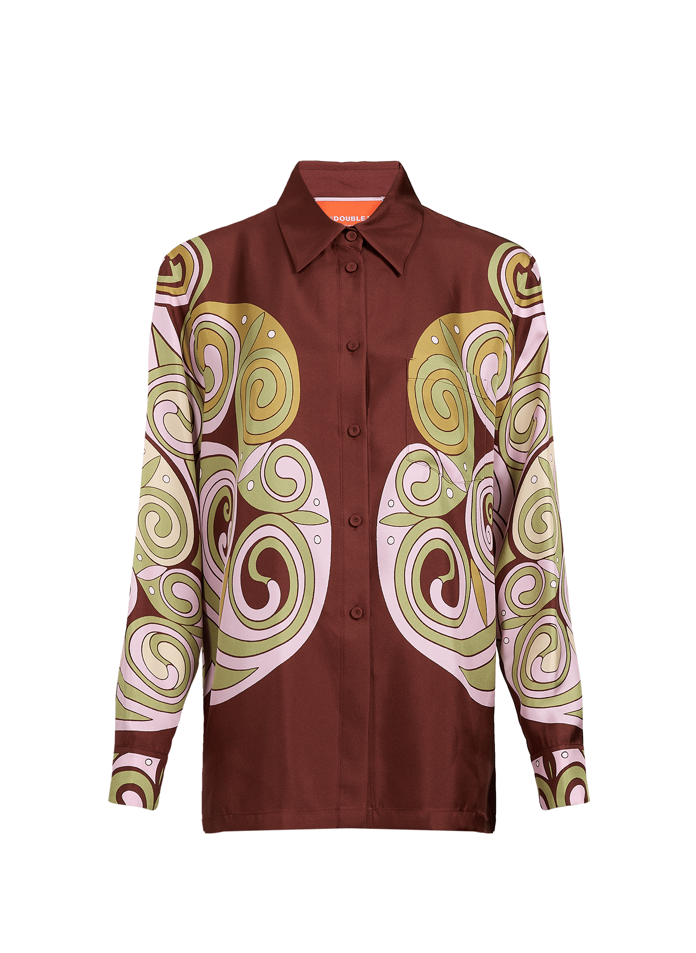 Weite Seidenbluse LA DOUBLEJ Rot