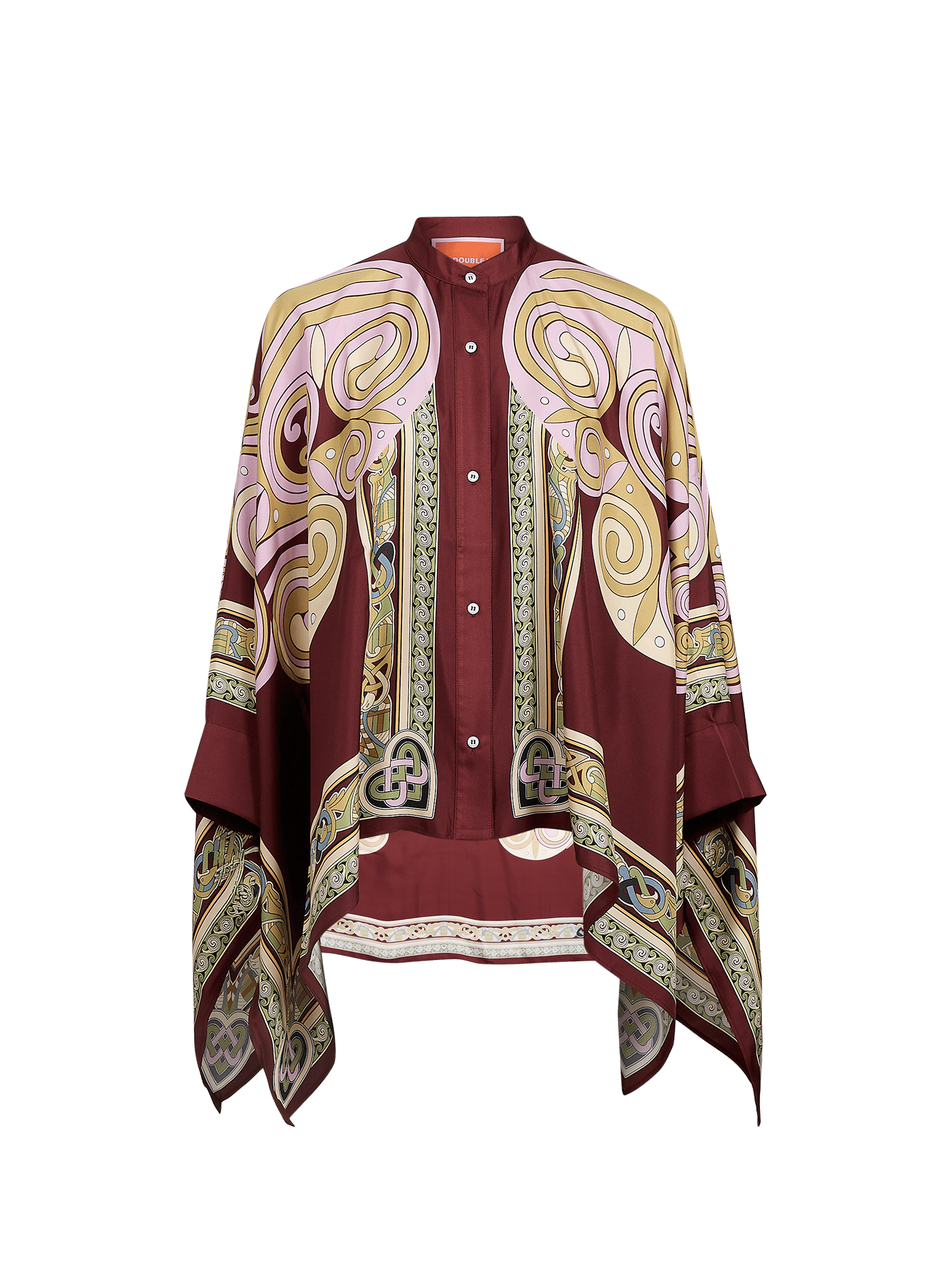 Weite Seidenbluse LA DOUBLEJ Rot