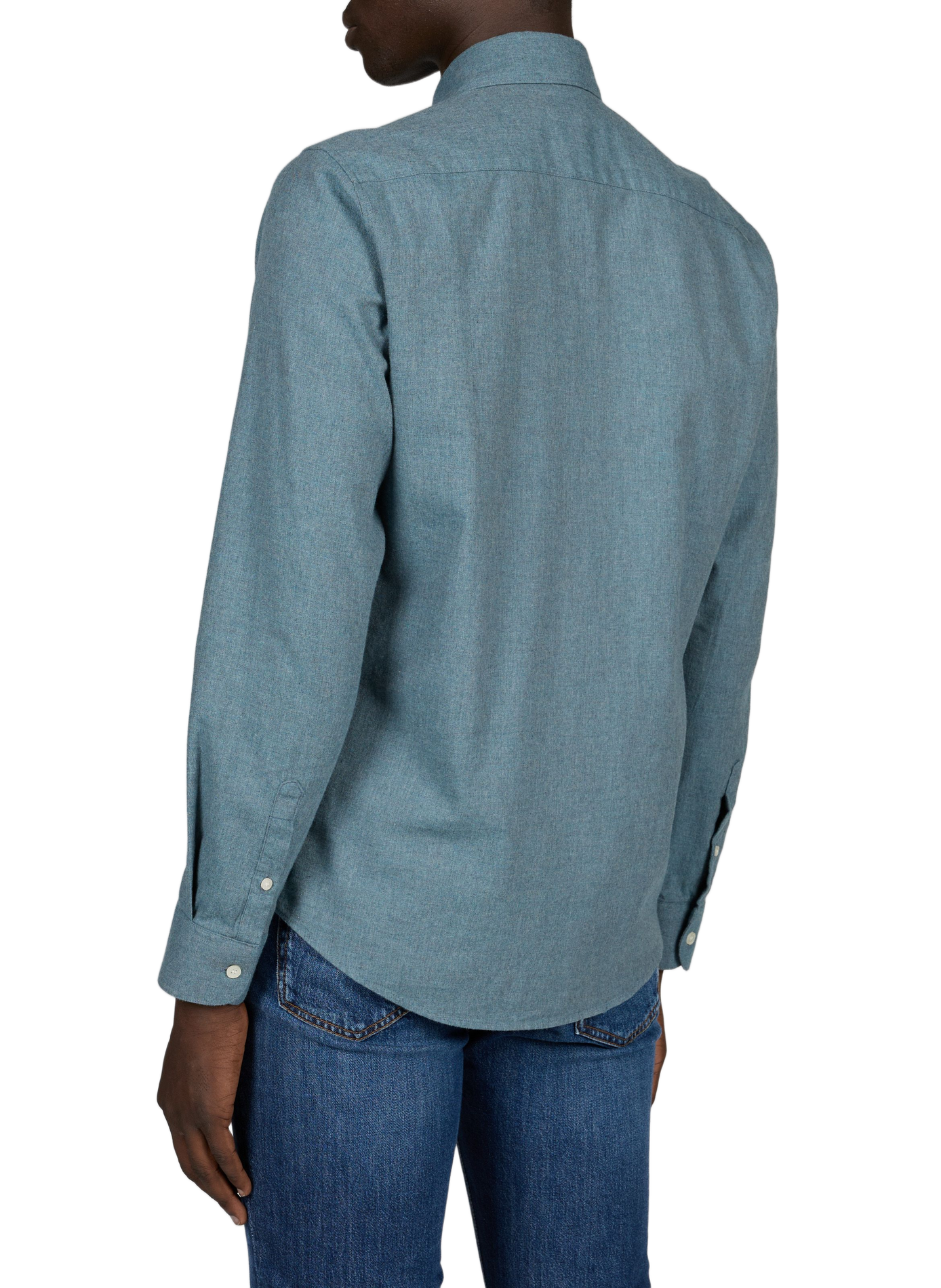 Rechte effen knoopblouse LAFAURIE Blauw