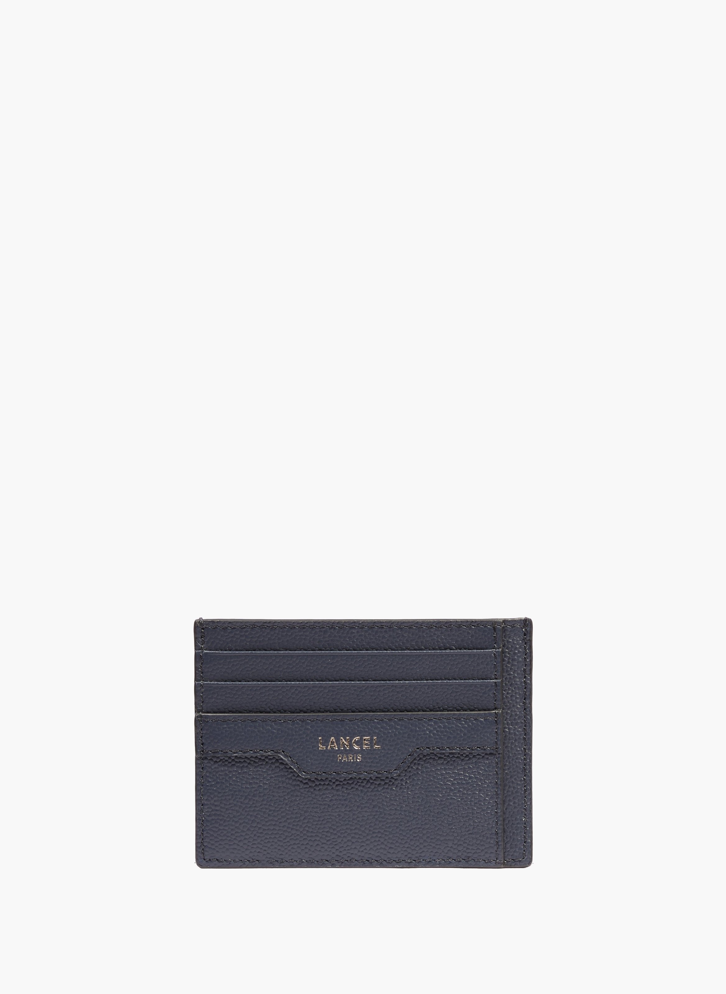 Porte-cartes 6cc/id charlie de lancel en cuir LANCEL Bleu