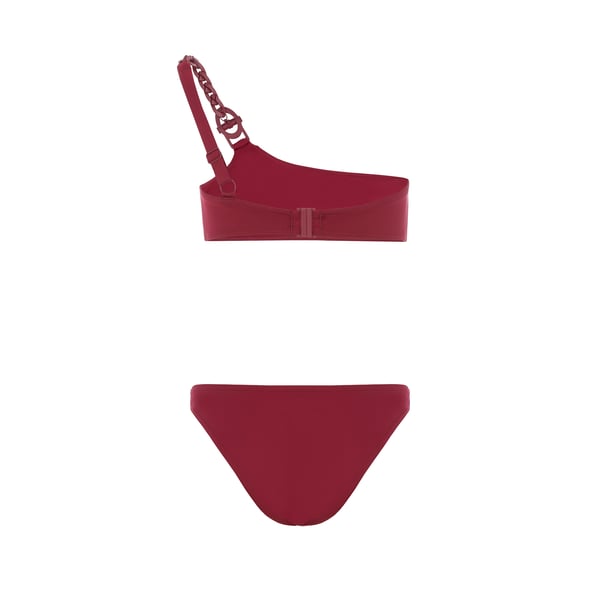 Maillot de bain deux pièces Tropicana asymétrique