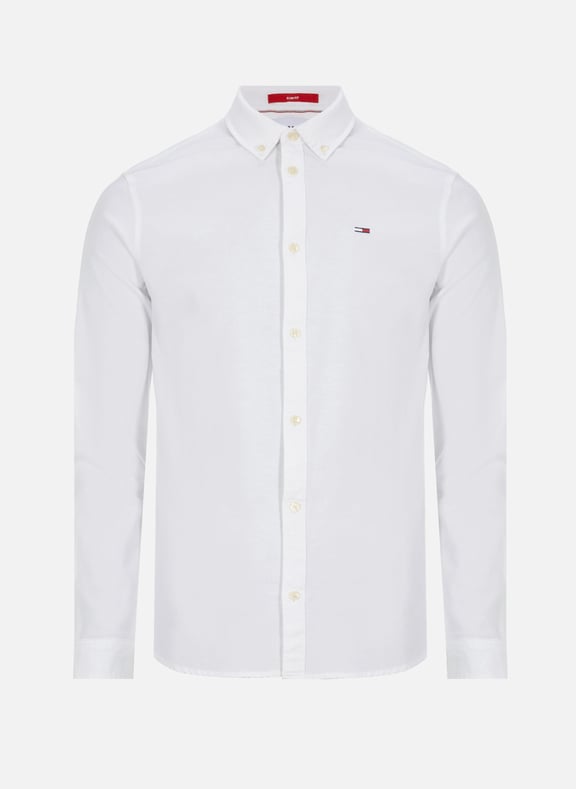 Slim-fit organic cotton shirt White by TOMMY HILFIGER TOMMY HILFIGER Slim-fit organic cotton shirt White