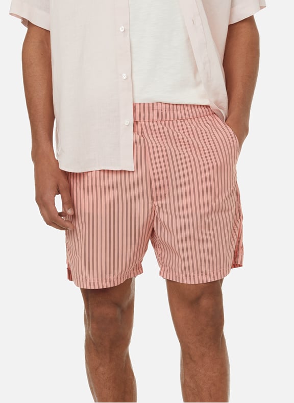 Short rayé en coton Rose by SAISON 1865 SAISON 1865 Short rayé en coton Rose