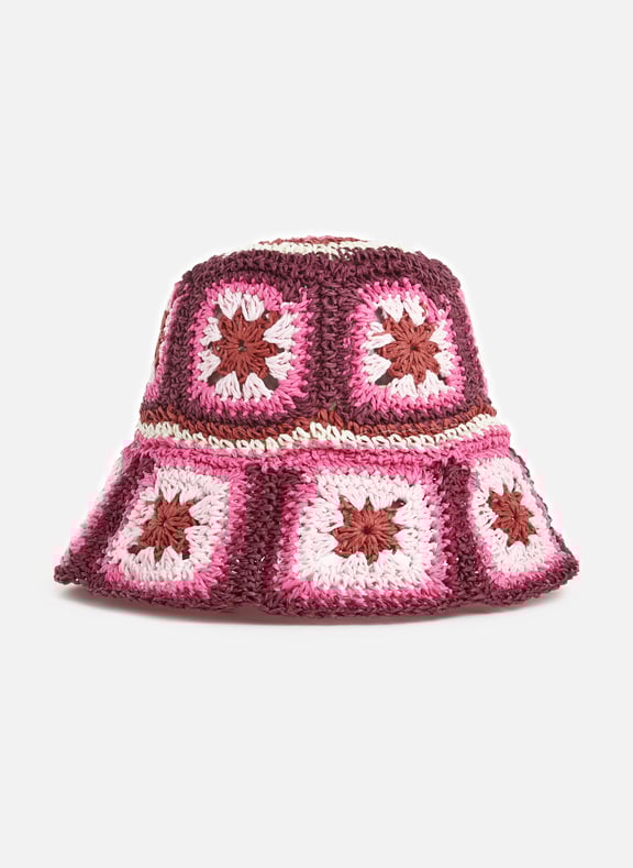 Straw bucket hat Pink by SAISON 1865 SAISON 1865 Straw bucket hat Pink