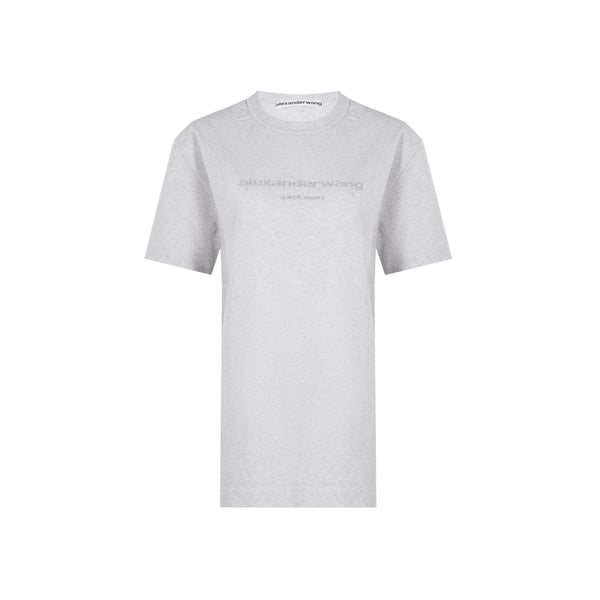 T-shirt oversize en jersey pailleté