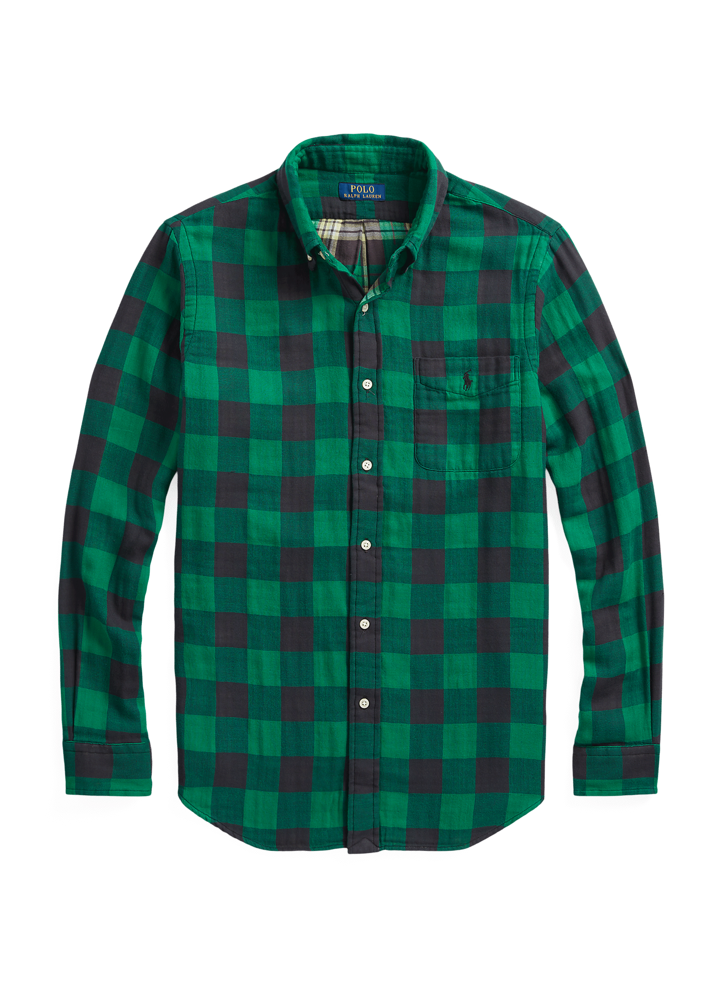 Cotton flannel check shirt POLO RALPH LAUREN Green