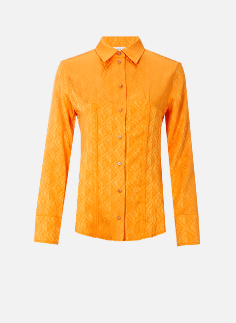 قميص برتقالي منقوش MARINE SERRE 