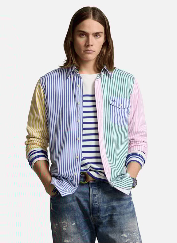 Chemise Rayé En Coton - Polo Ralph Lauren Homme | Printemps.com