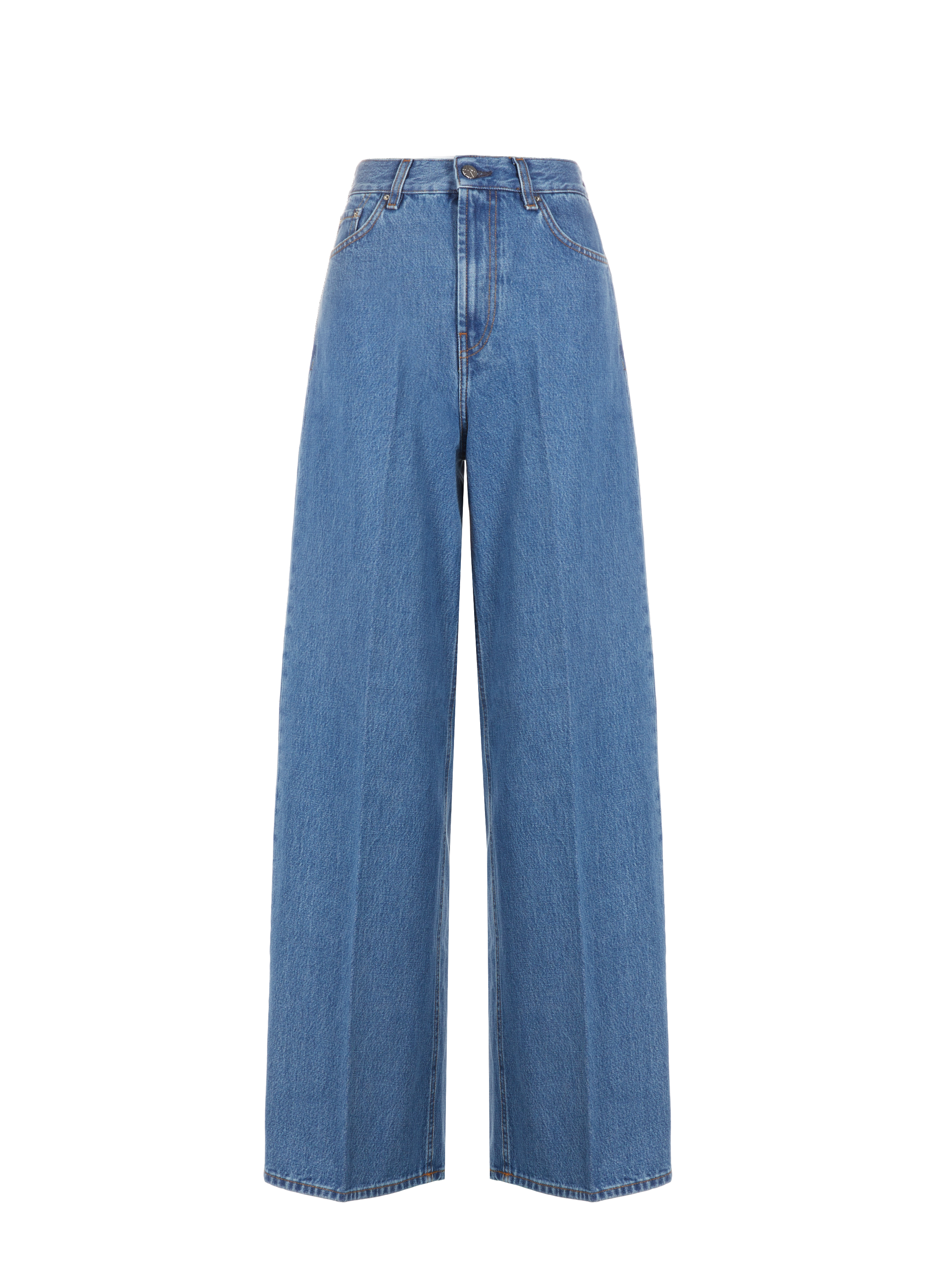 Wide cotton jeans TOTEME Blue
