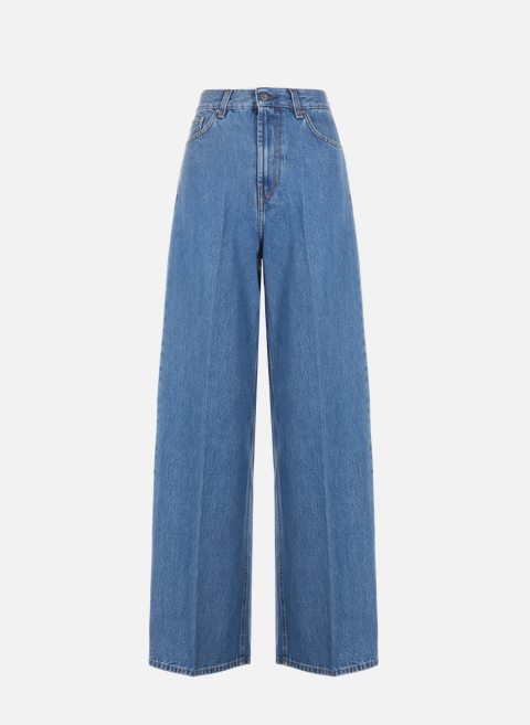 Wide cotton jeans BlueTOTEME 