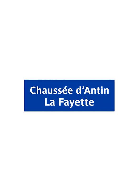 RATP LA LIGNE Magnet Métro Chaussée d'Antin Multicolore