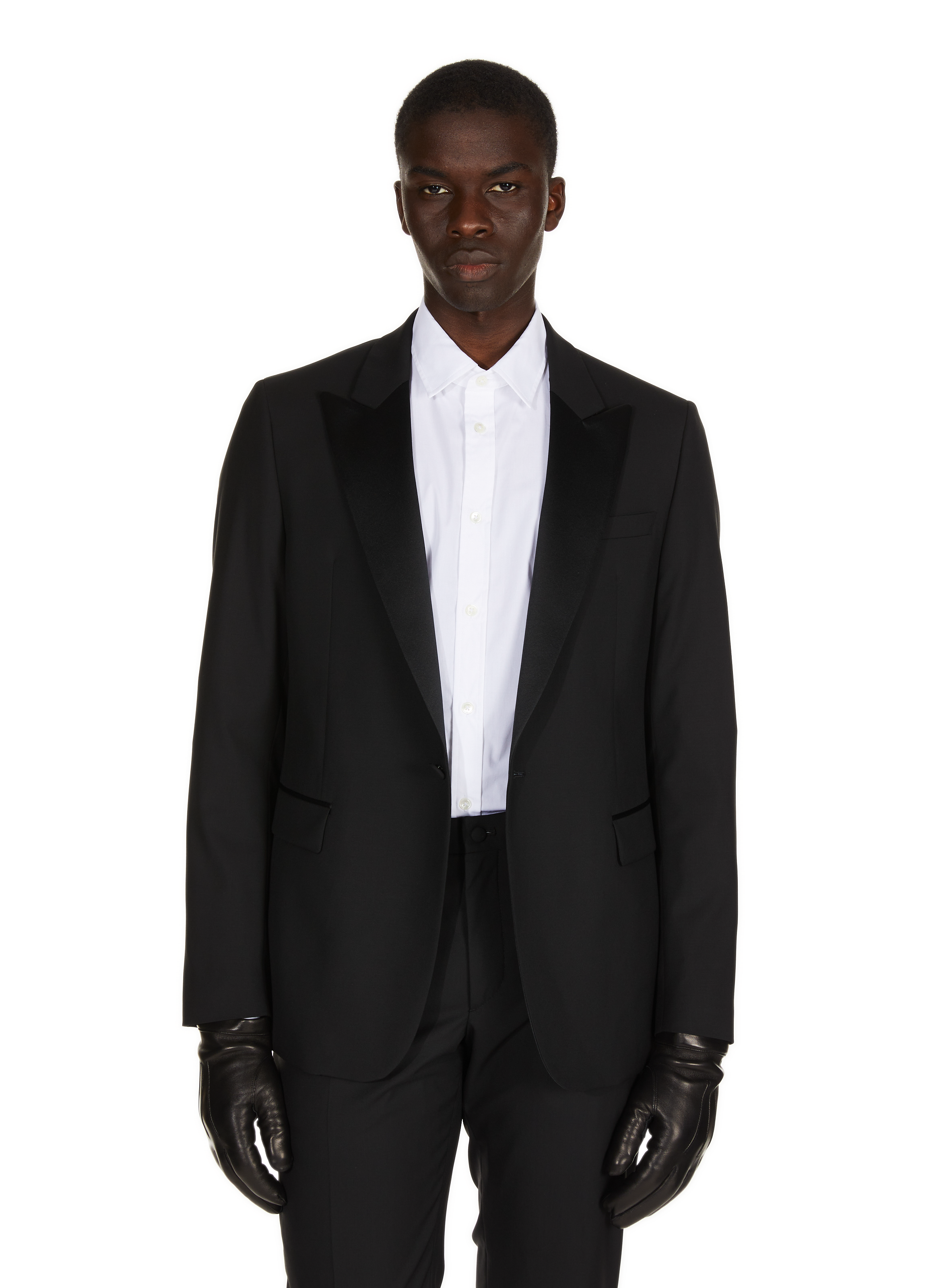 Leather gloves SAISON 1865 Black