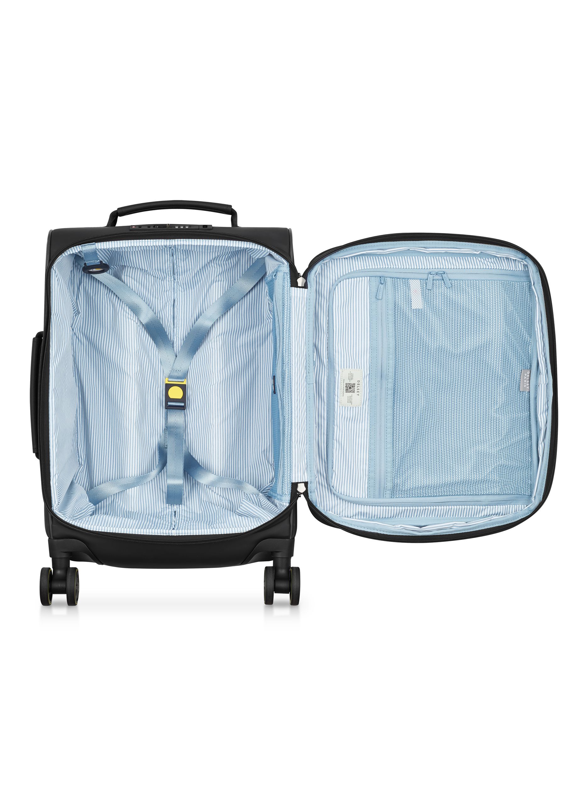 Valise cabine souple taille s - turenne soft DELSEY PARIS Noir