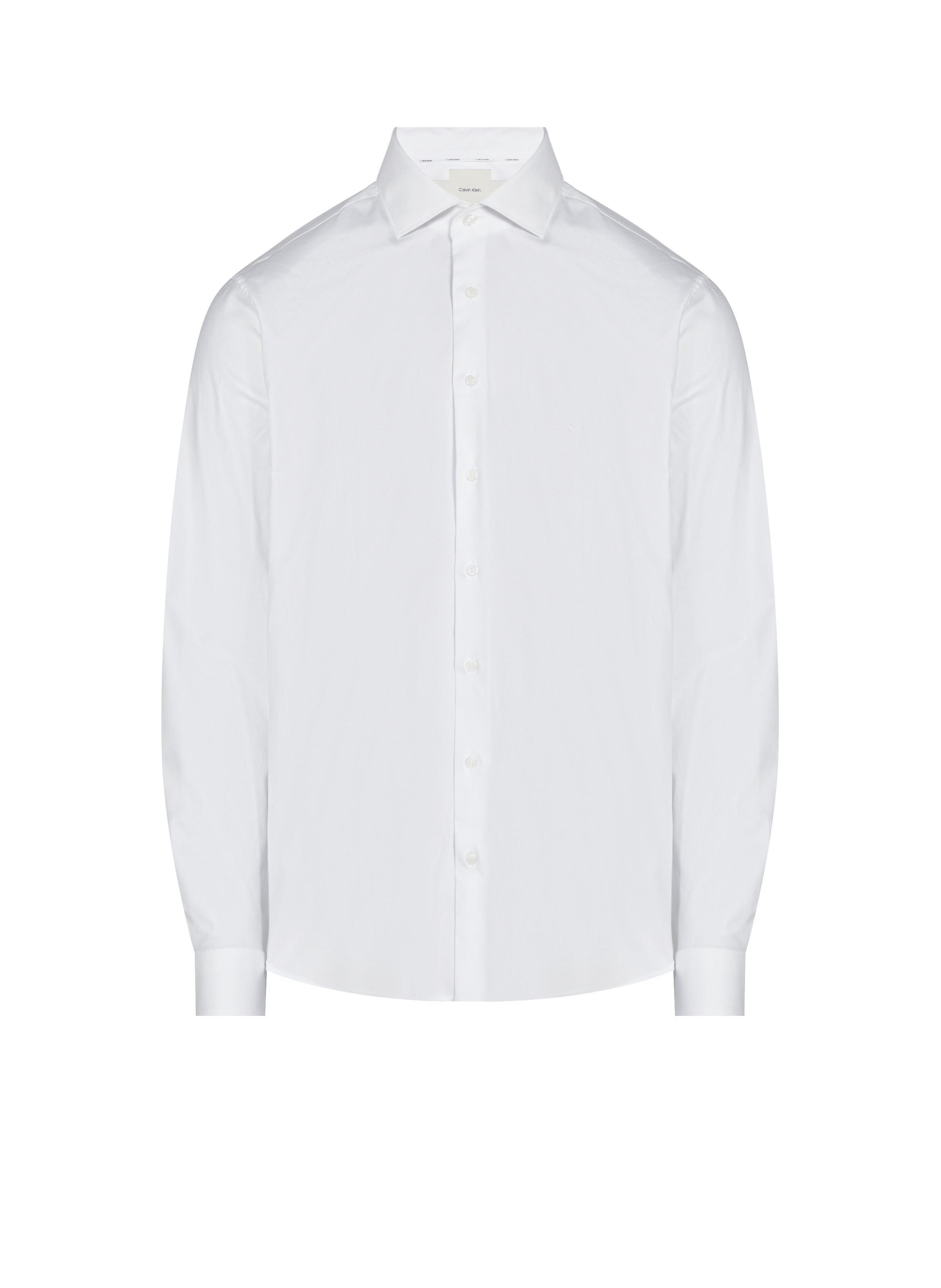 Chemise unie en coton CALVIN KLEIN Blanc