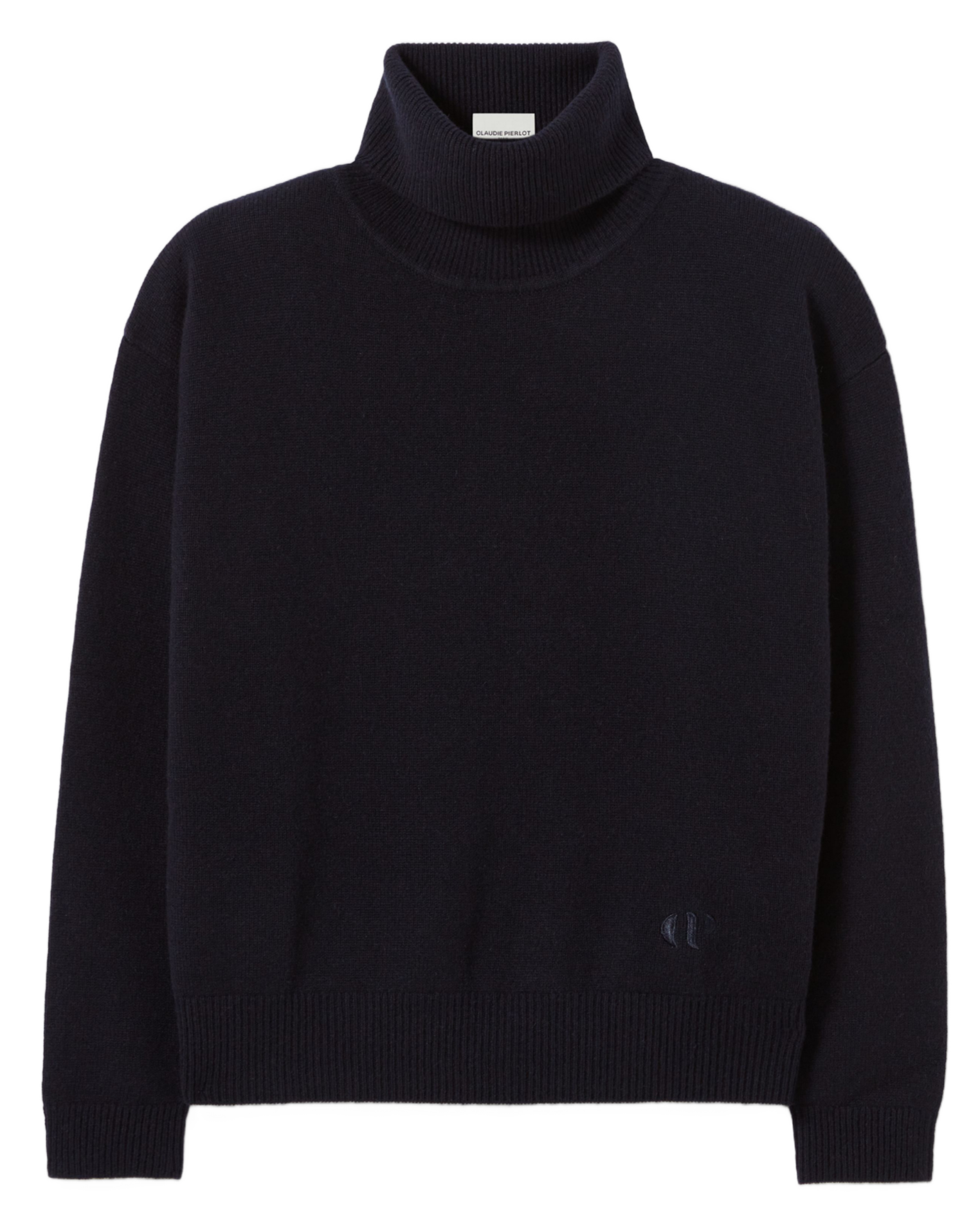 Pull col roulé droit en cachemire CLAUDIE PIERLOT Bleu