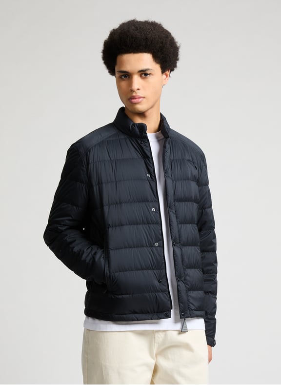 Doudoune courte matelassée Bleu by MONCLER MONCLER Doudoune courte matelassée Bleu