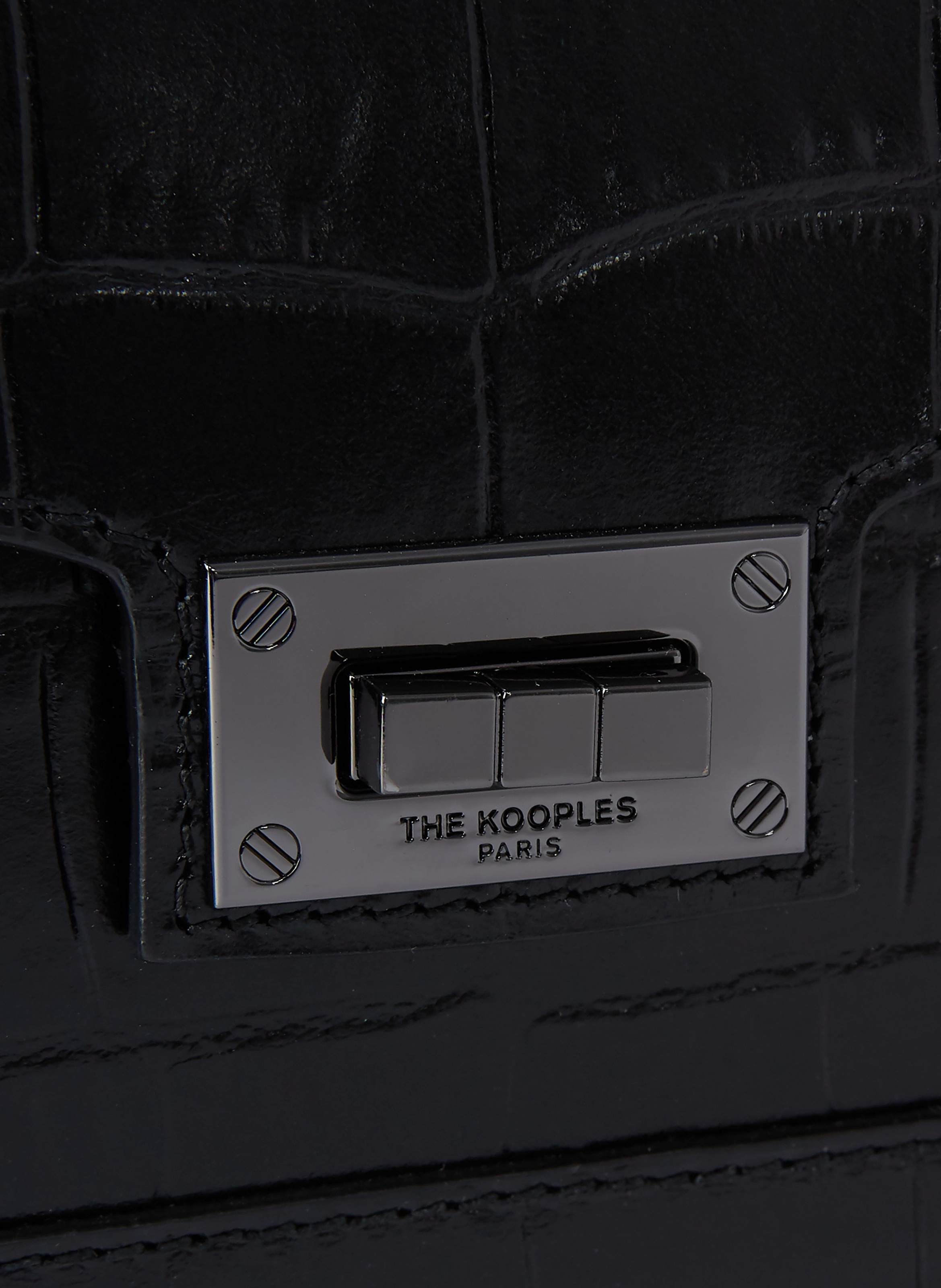 Sac emily small chaîne cuir embossé THE KOOPLES Noir