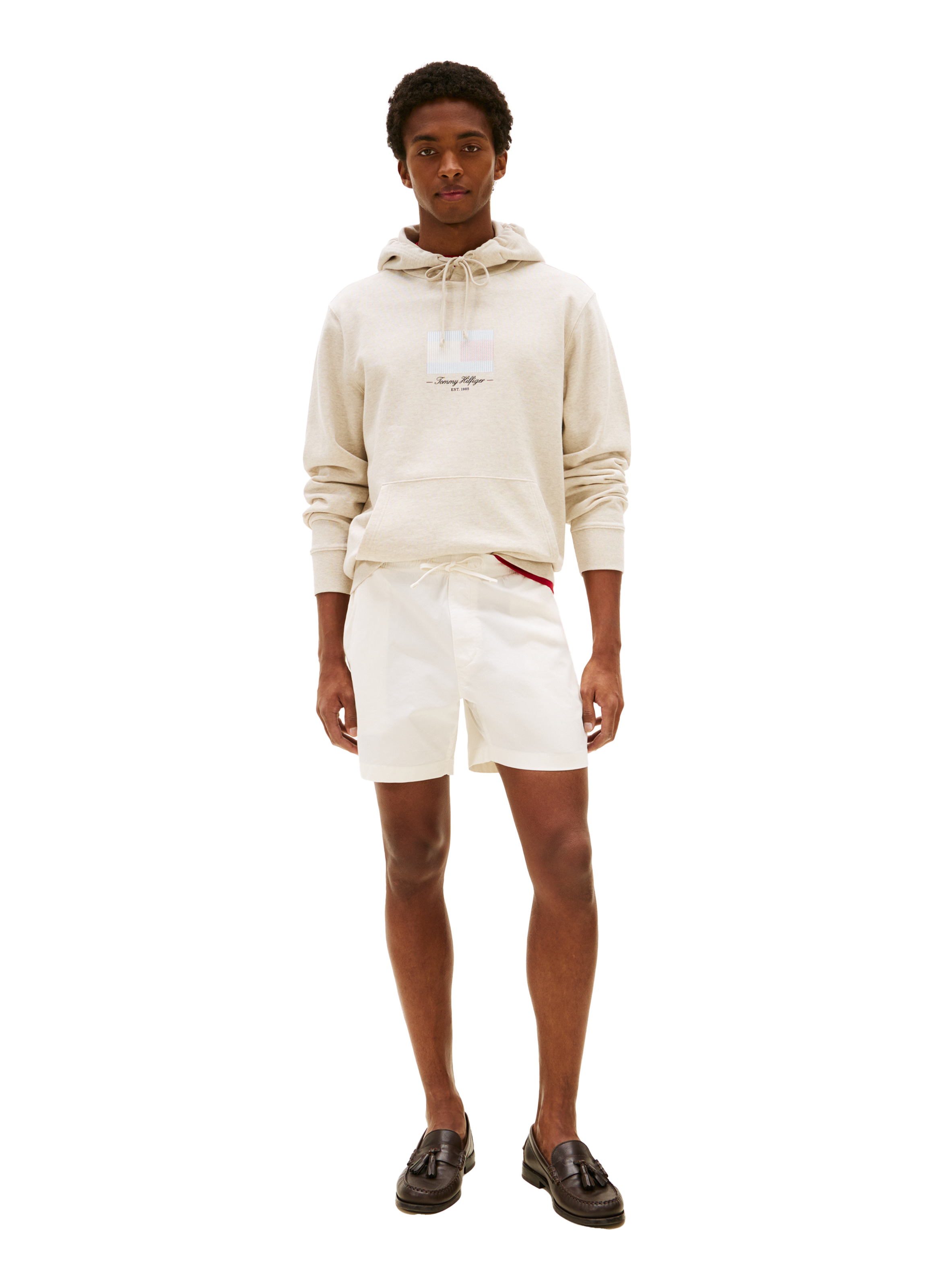 Cotton Hooded Sweatshirt TOMMY HILFIGER Beige