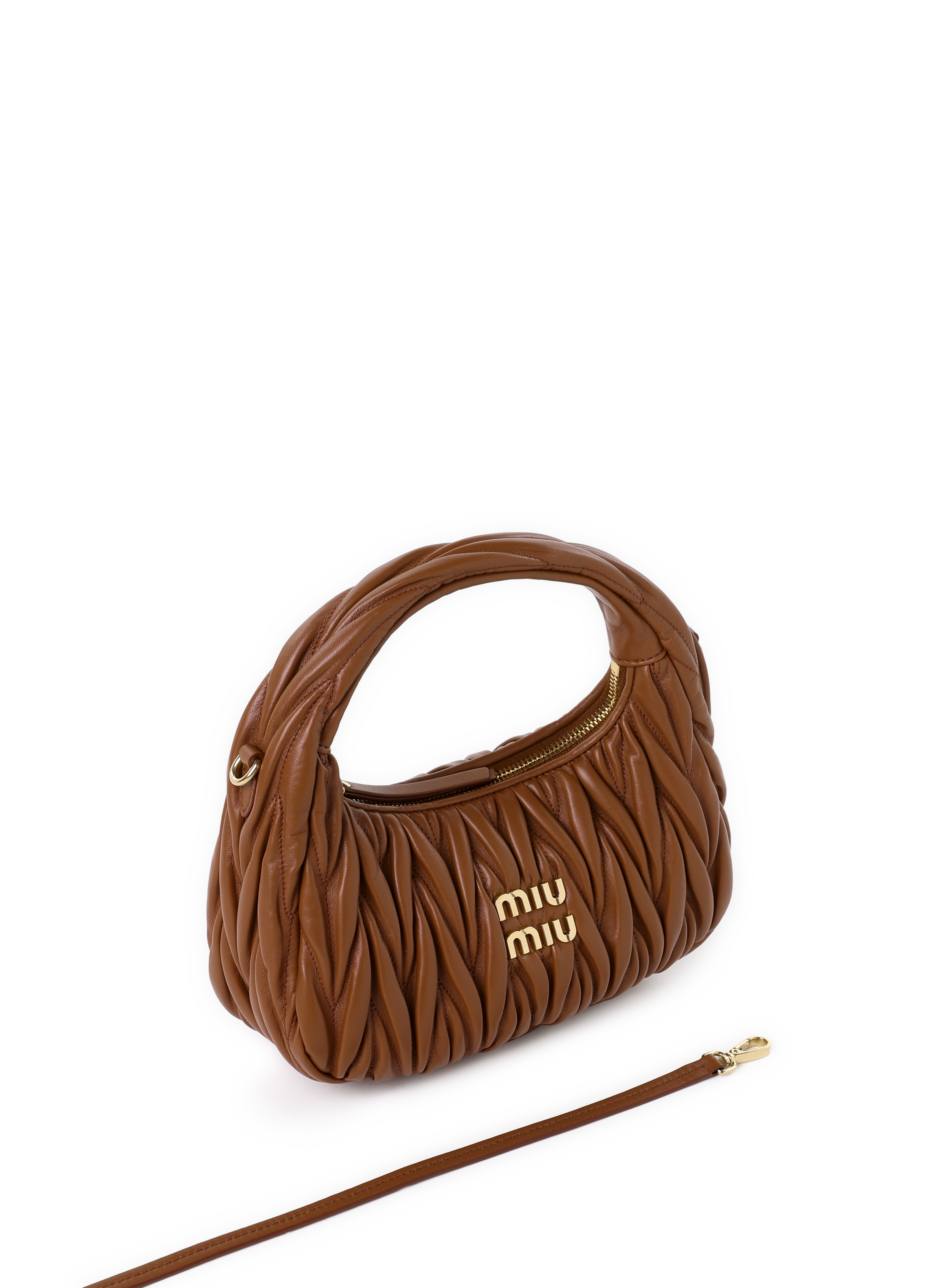 Sac à main Wander matelassé  MIU MIU Marron