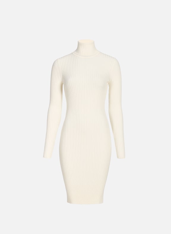 Robe près du corps en laine vierge et coton mélangés Beige by WOLFORD WOLFORD Robe près du corps en laine vierge et coton mélangés Beige