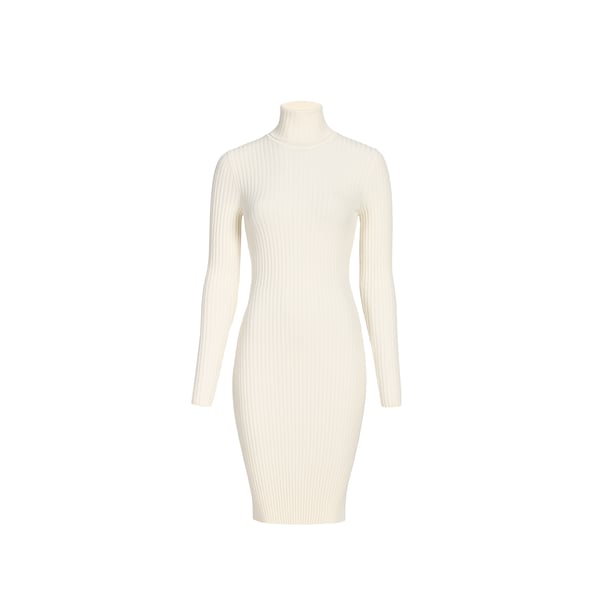 Robe près du corps en laine vierge et coton mélangés Robe près du corps en laine vierge et coton mélangés