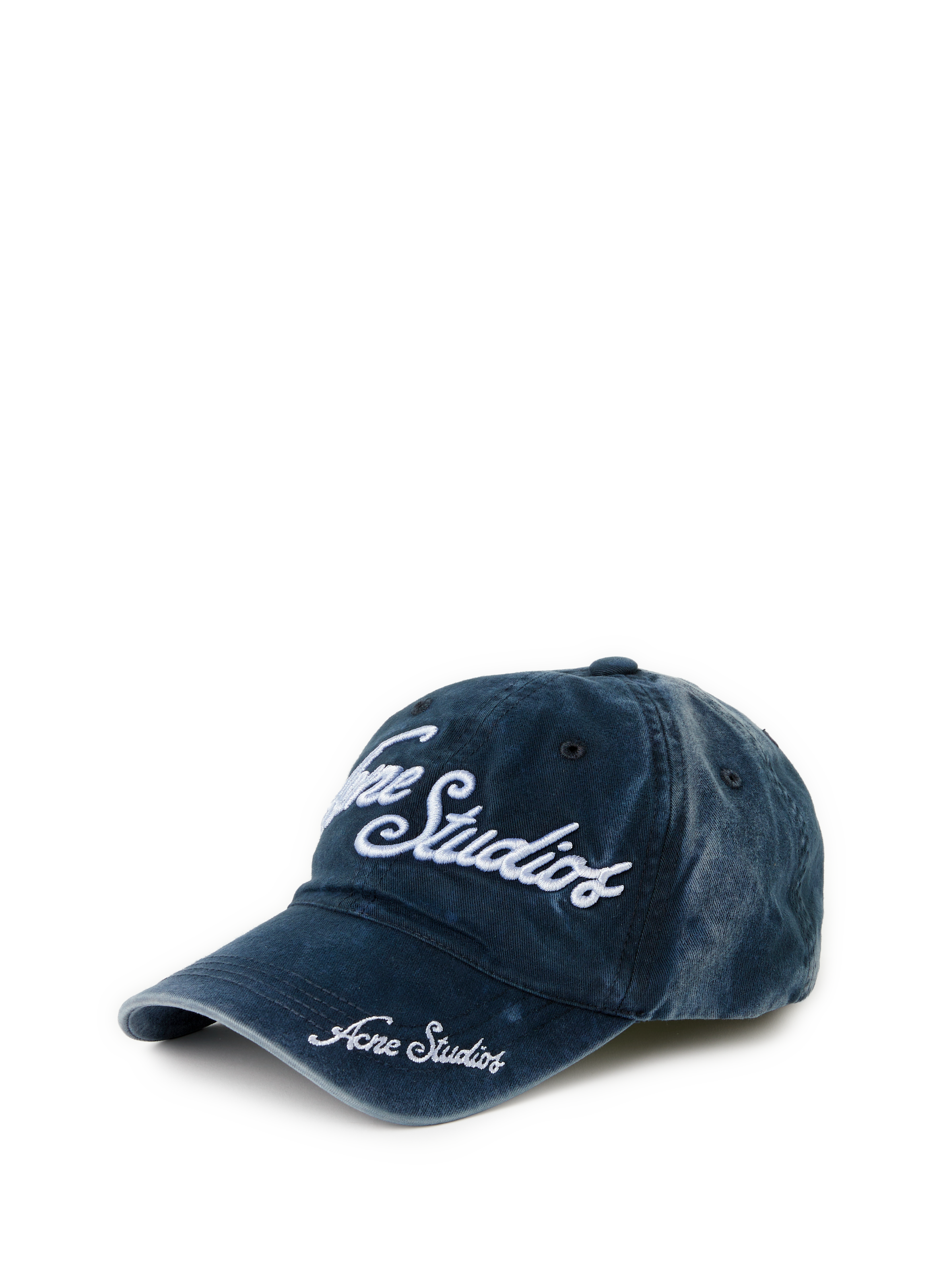 Cotton Logo Baseball Cap ACNE STUDIOS Blue